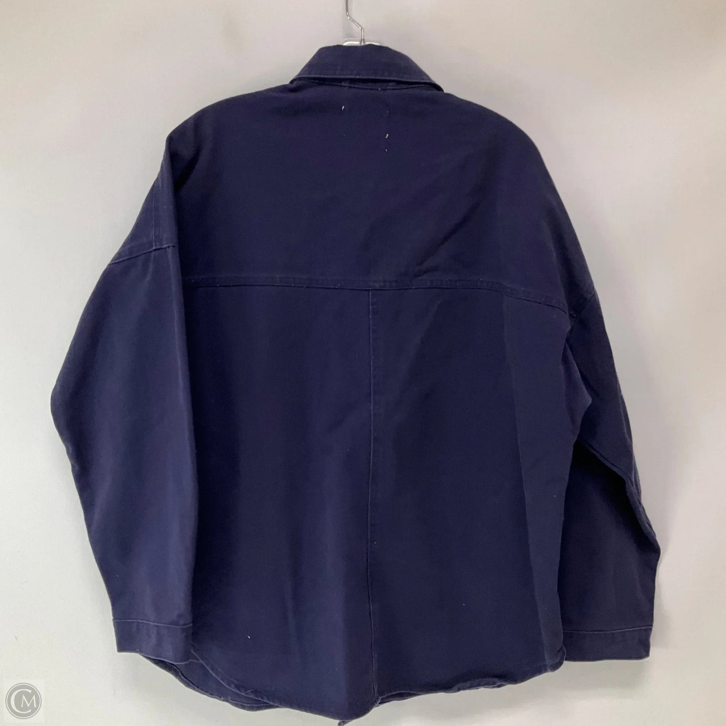 Jacket Shirt By Stoosh In Blue Denim, Size: M