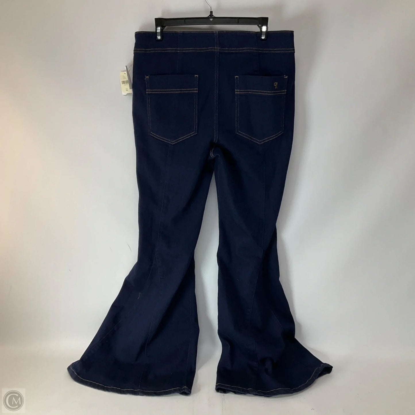 Jeans Flared By Pilcro In Blue Denim, Size: 10