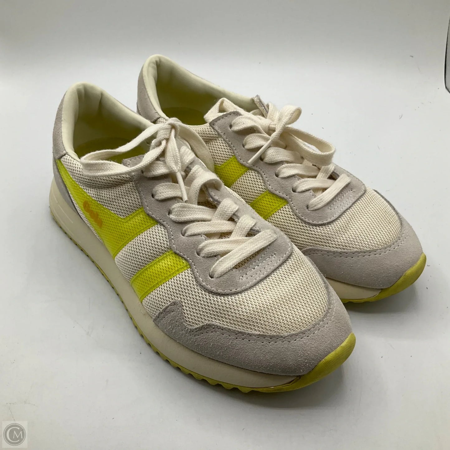 Shoes Athletic By Gola In Green & Yellow, Size: 6