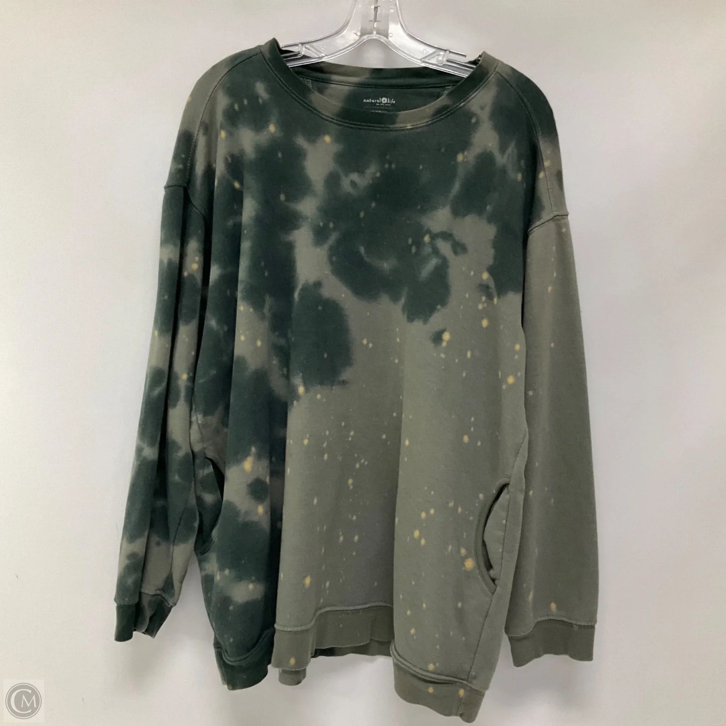 Sweatshirt Crewneck By Natural Life In Tie Dye Print, Size: Xl