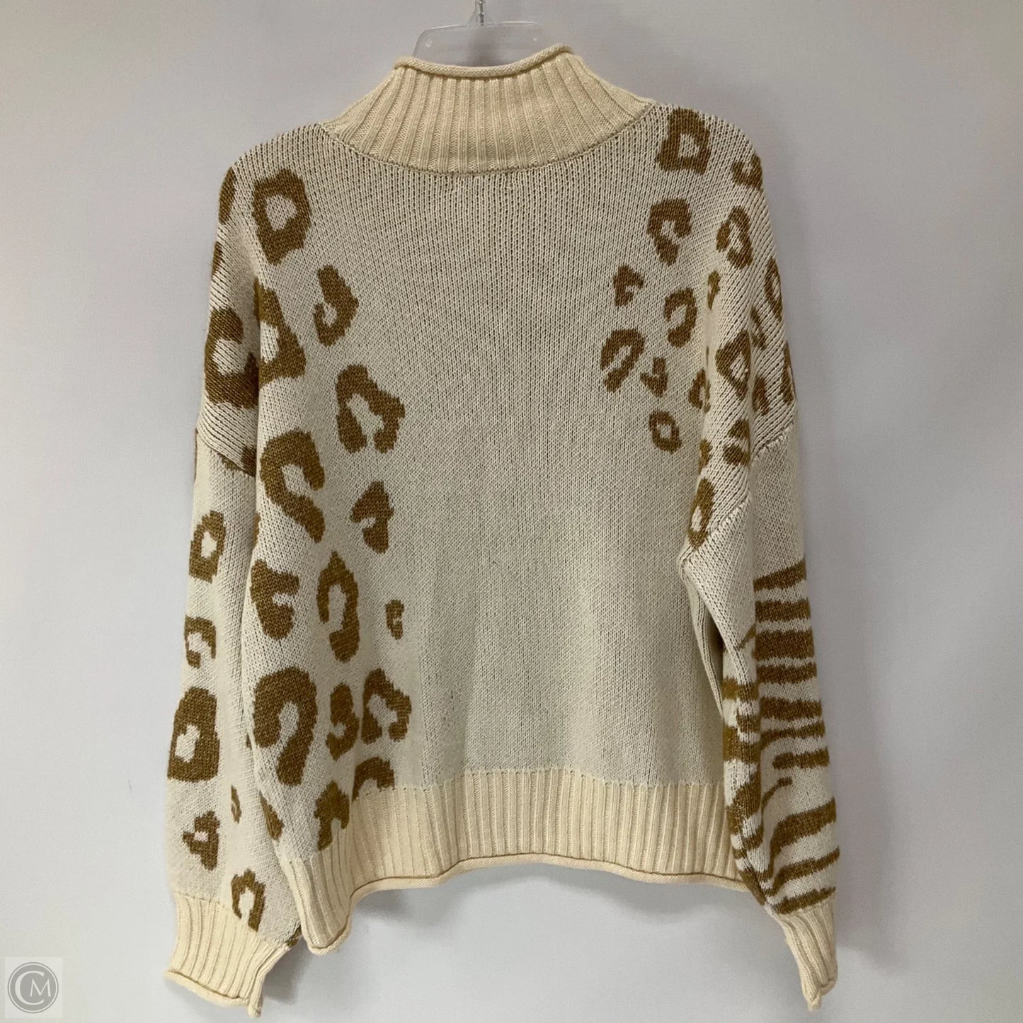 Sweater By Nine West In Animal Print, Size: Xl
