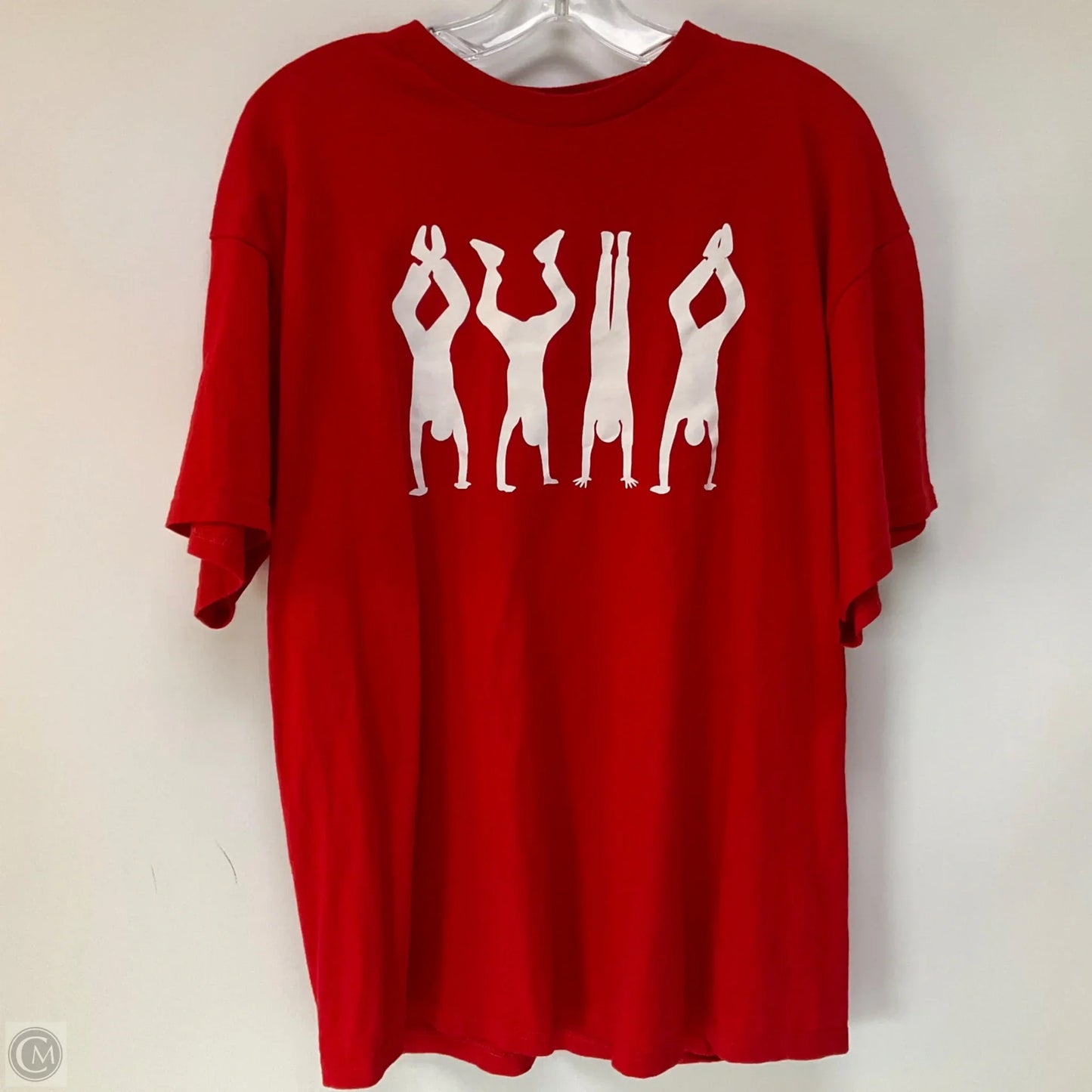 Athletic Top Short Sleeve By Cmf In Red, Size: Xl