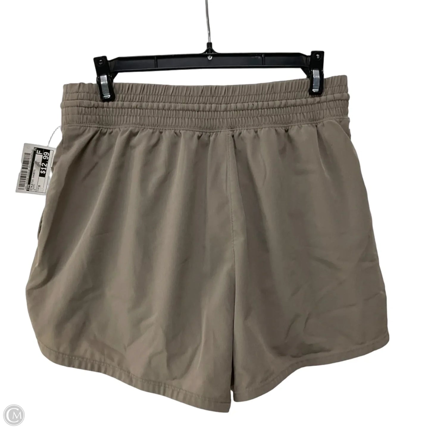 Athletic Shorts By Ypb In Taupe, Size: M