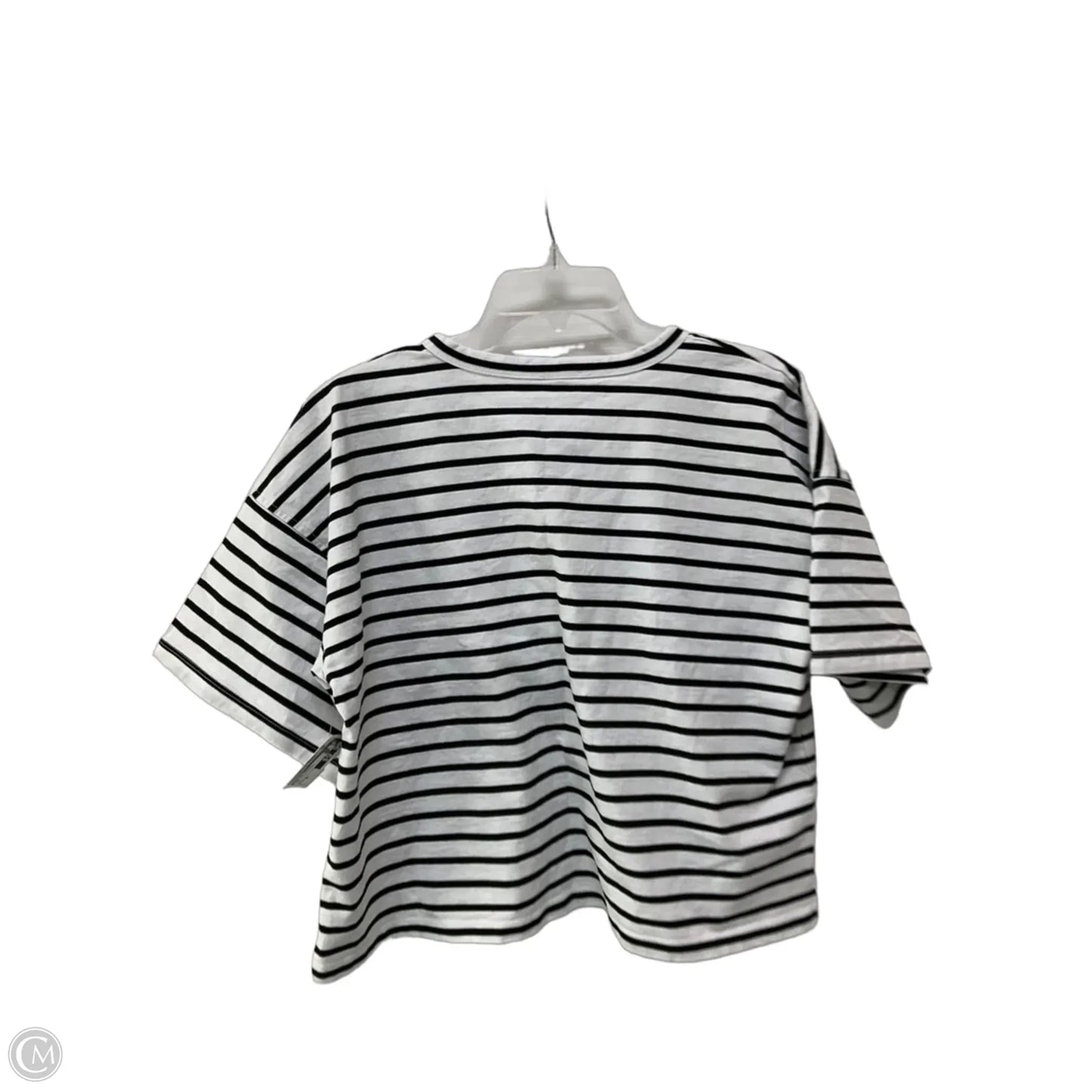 Top Short Sleeve Basic By Madewell In Striped Pattern, Size: Xl