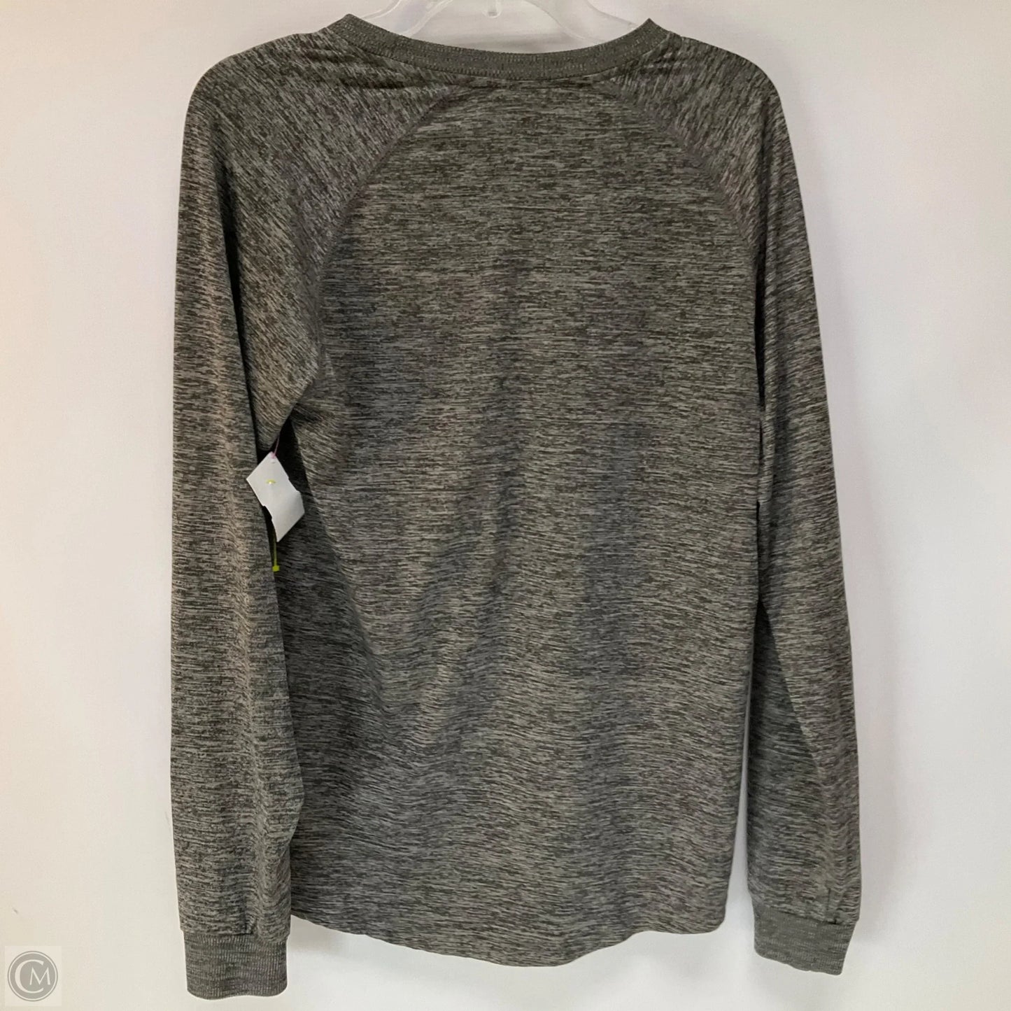 Athletic Top Long Sleeve Collar By Clothes Mentor In Grey, Size: S