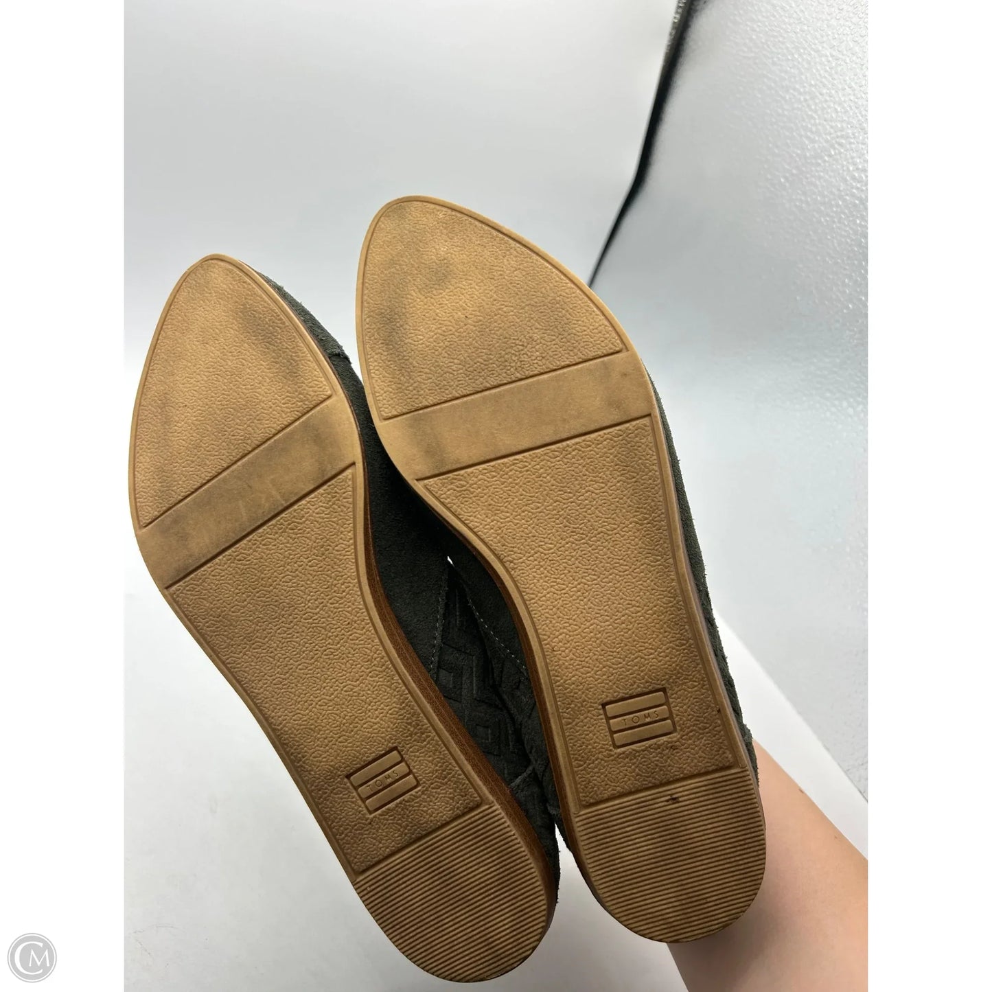 Shoes Flats By Toms In Green, Size: 8