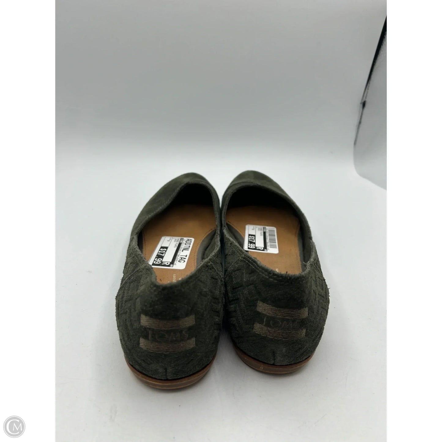 Shoes Flats By Toms In Green, Size: 8