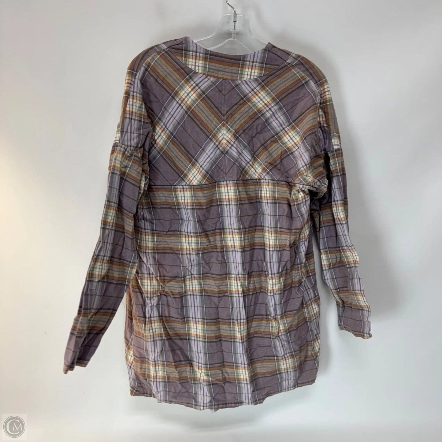 Top Long Sleeve By We The Free In Plaid Pattern, Size: M