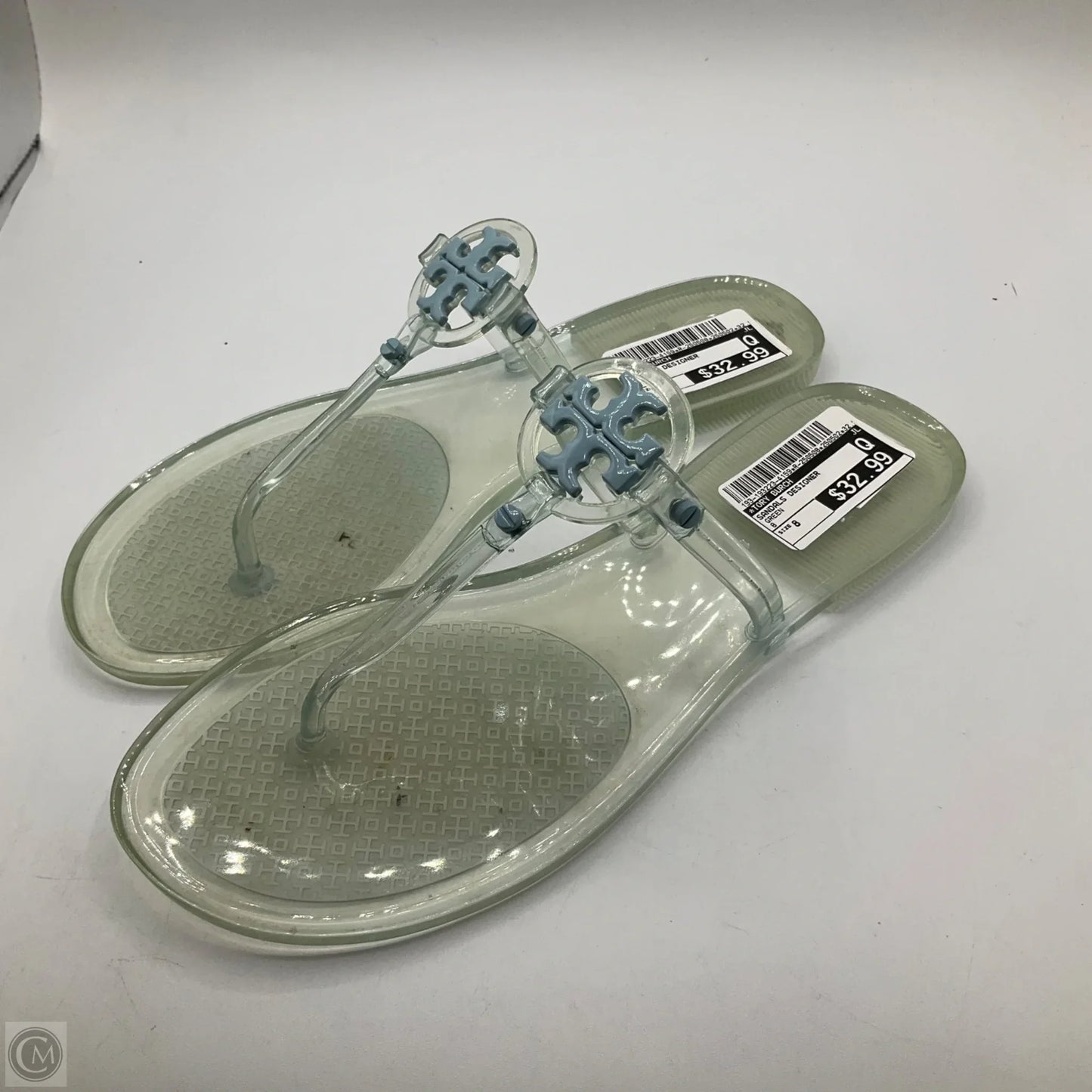 Sandals Designer By Tory Burch In Green, Size: 8