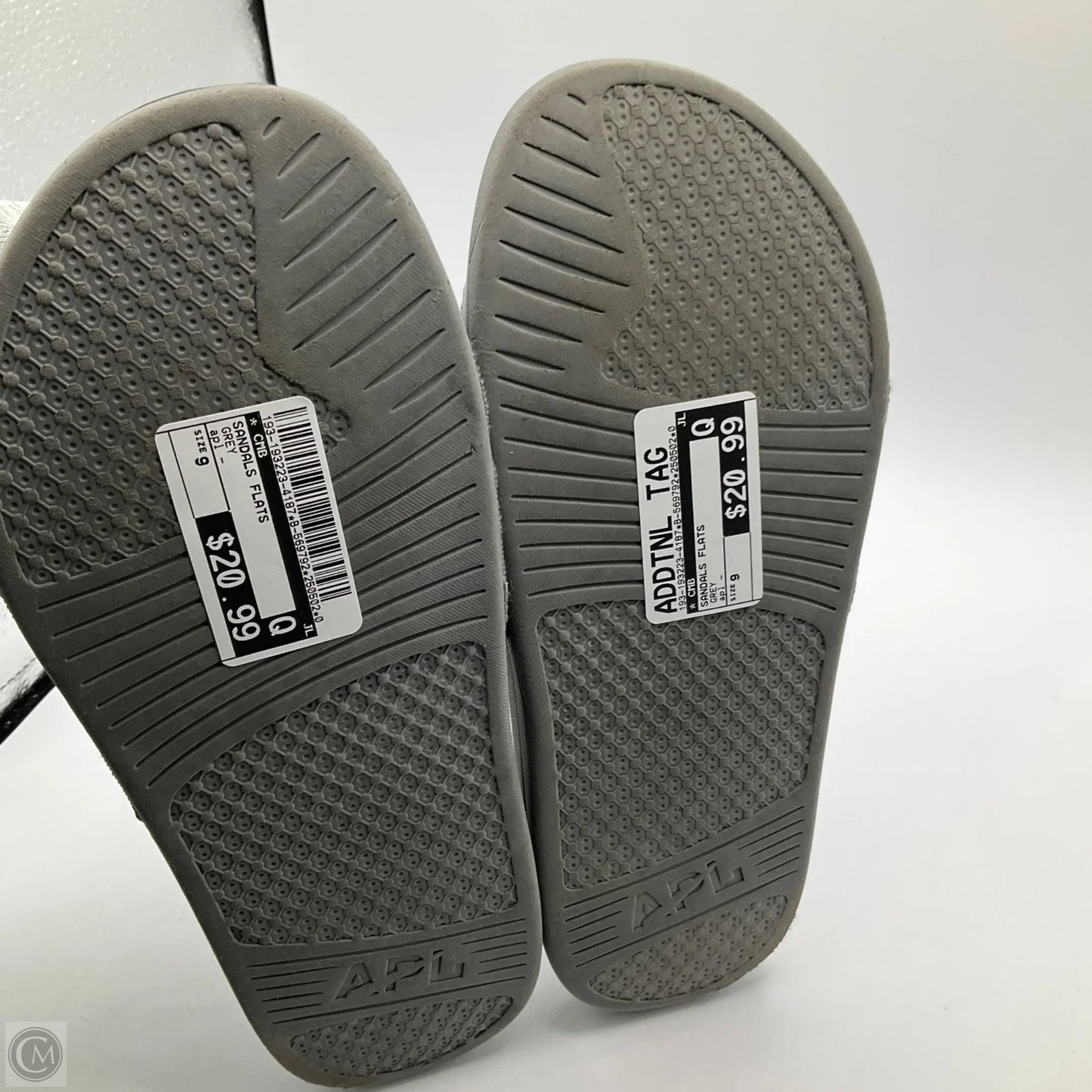 Sandals Flats By Cmb In Grey, Size: 9
