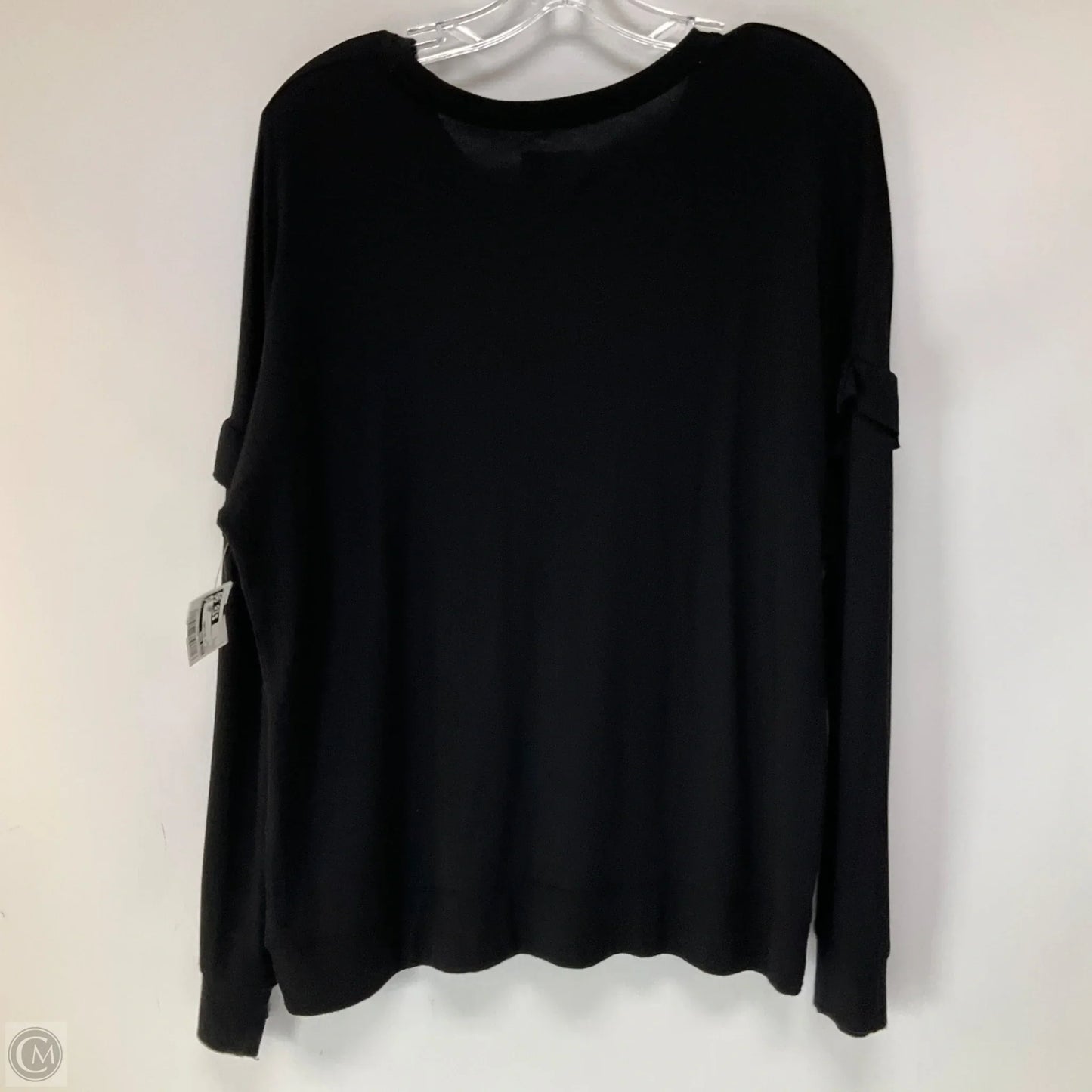 Top Long Sleeve Designer By Kate Spade In Black, Size: L