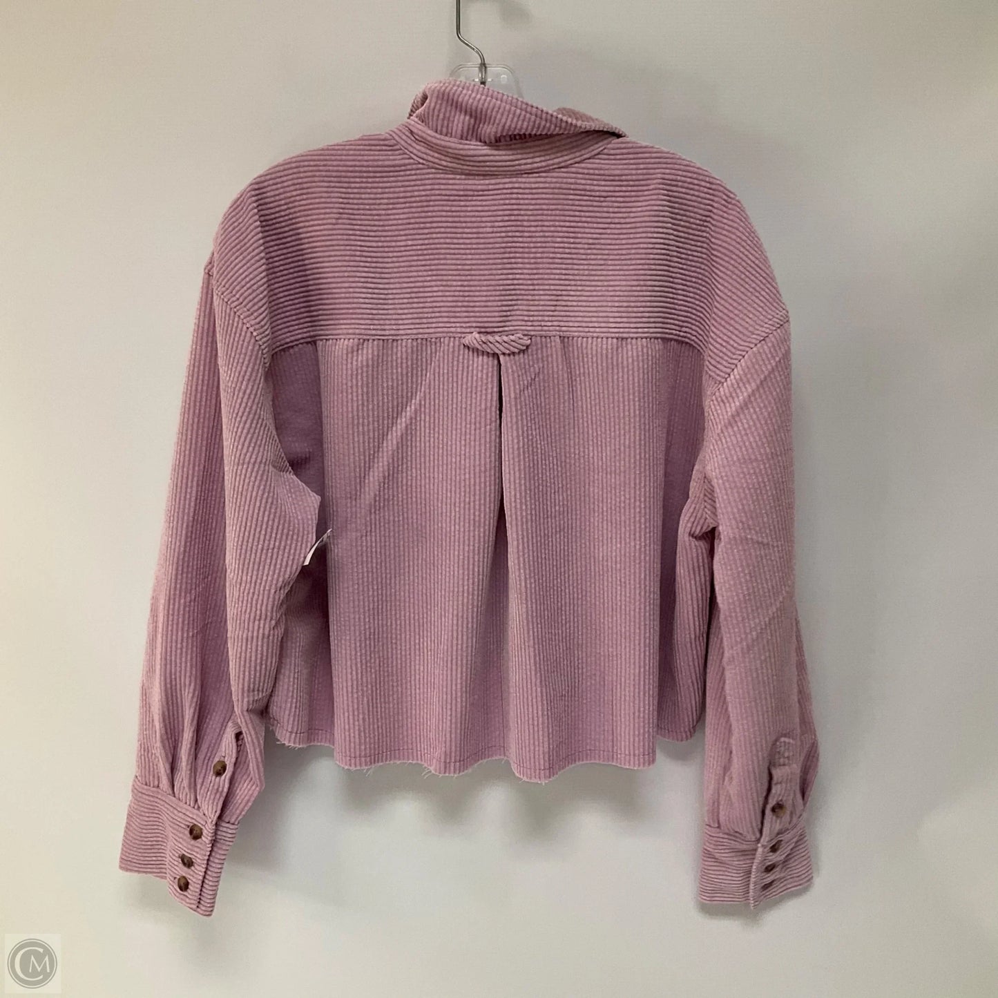 Jacket Shirt By Bdg In Pink, Size: M