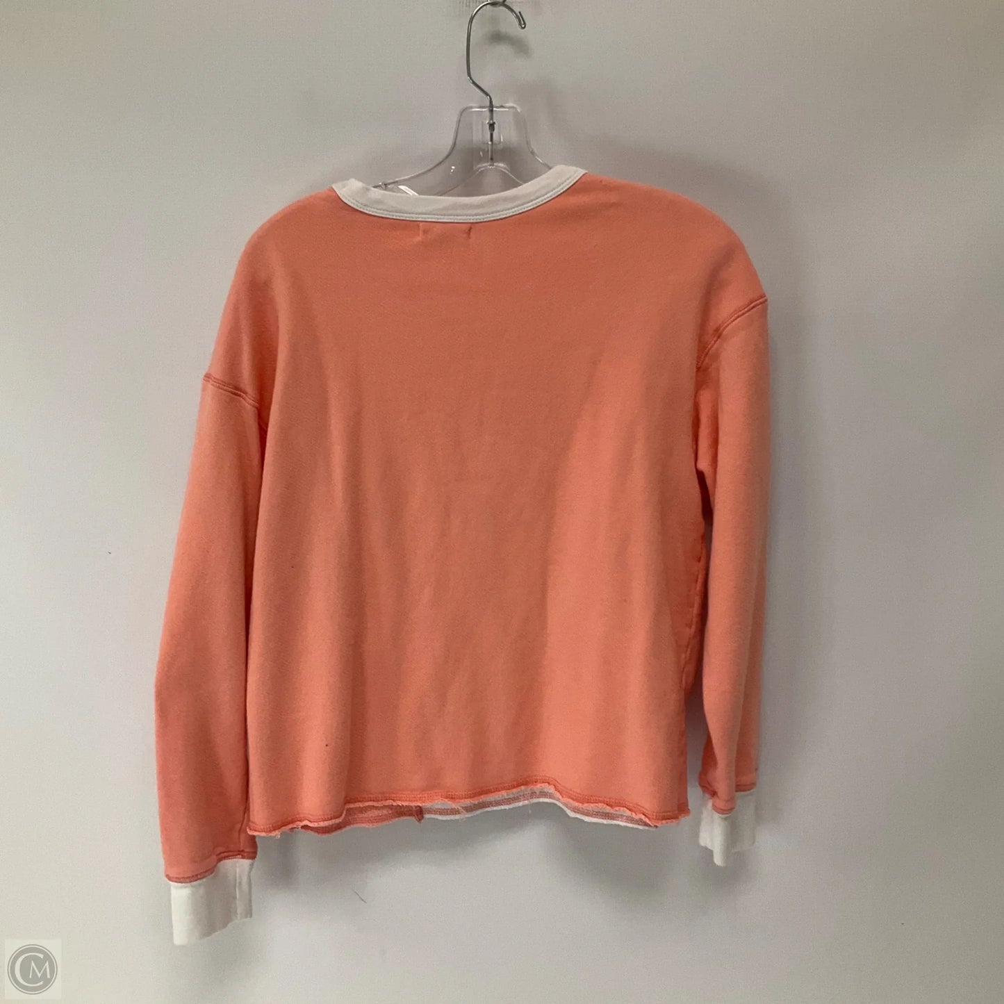 Sweatshirt Crewneck By Sundry In Pink & White, Size: M