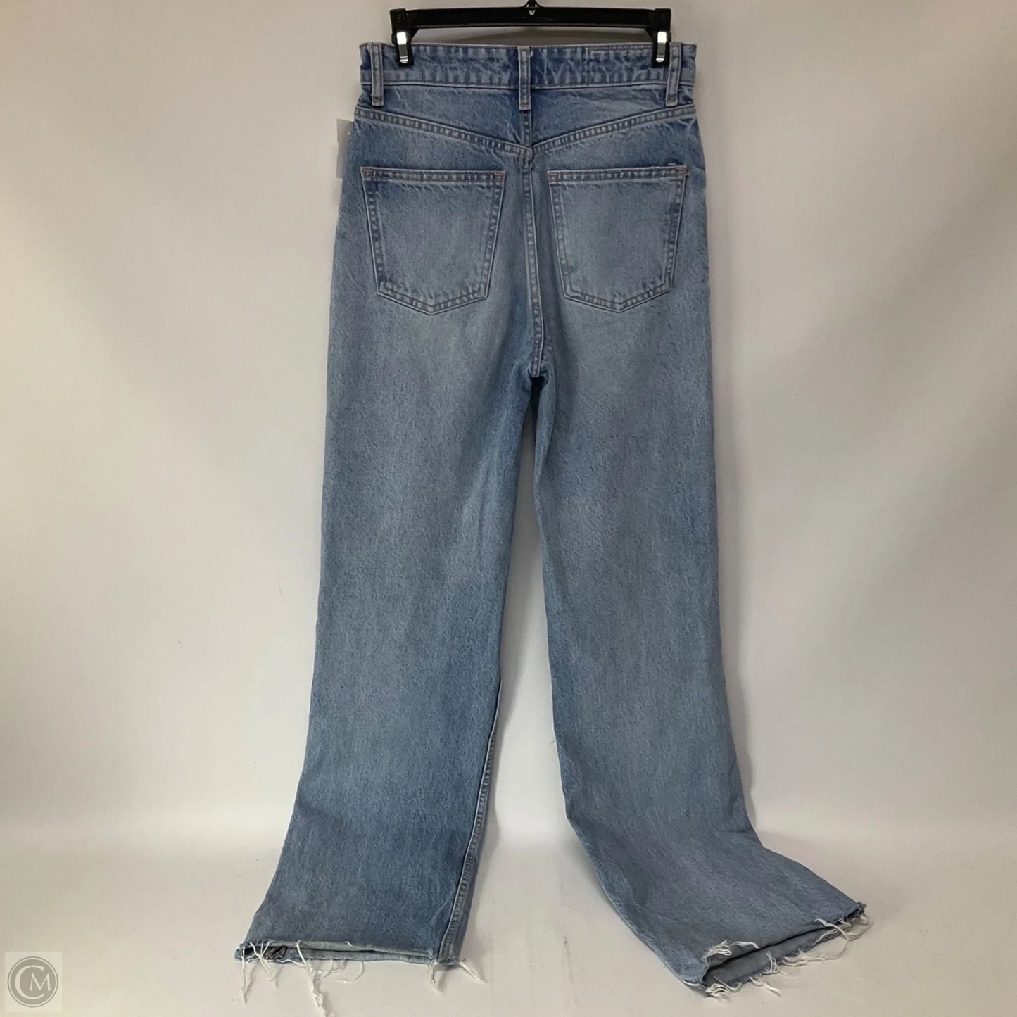 Jeans Straight By Zara In Blue Denim, Size: 4