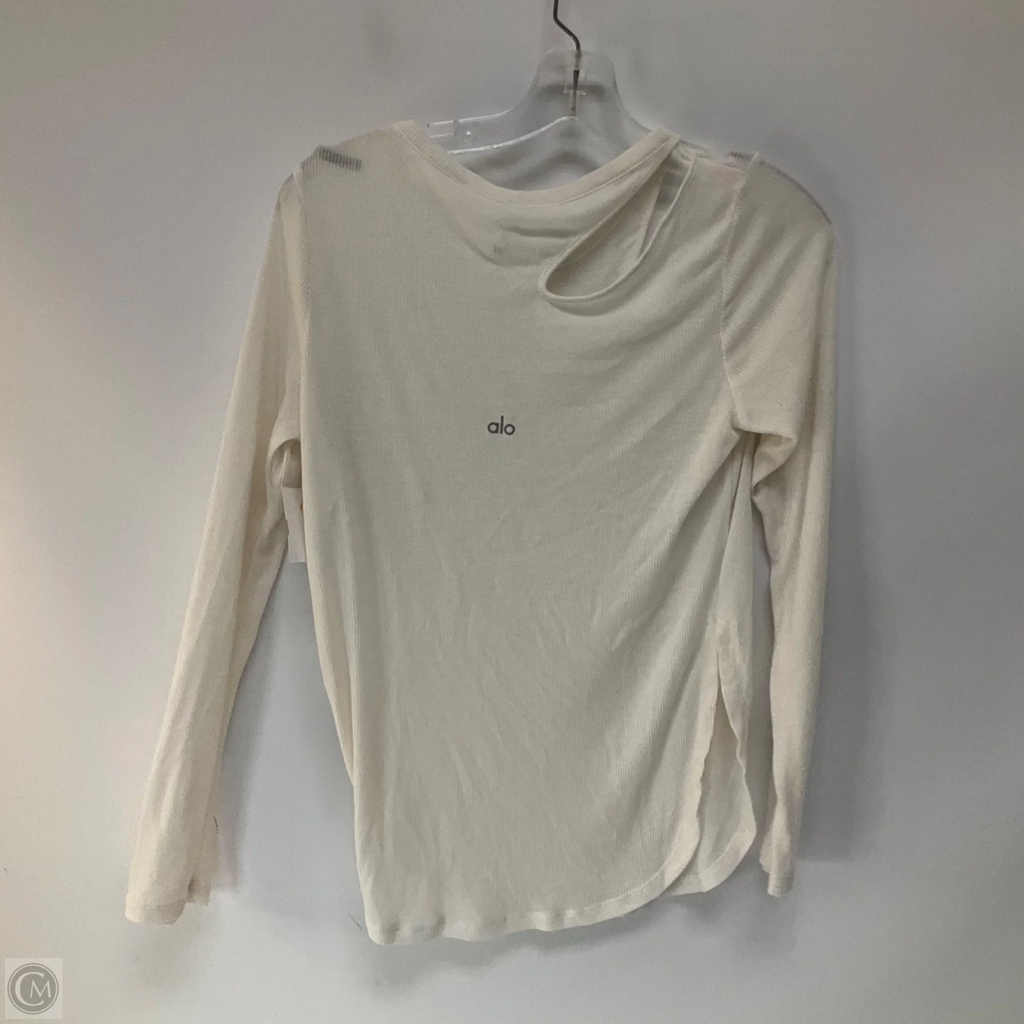 Athletic Top Long Sleeve Crewneck By Alo In White, Size: S