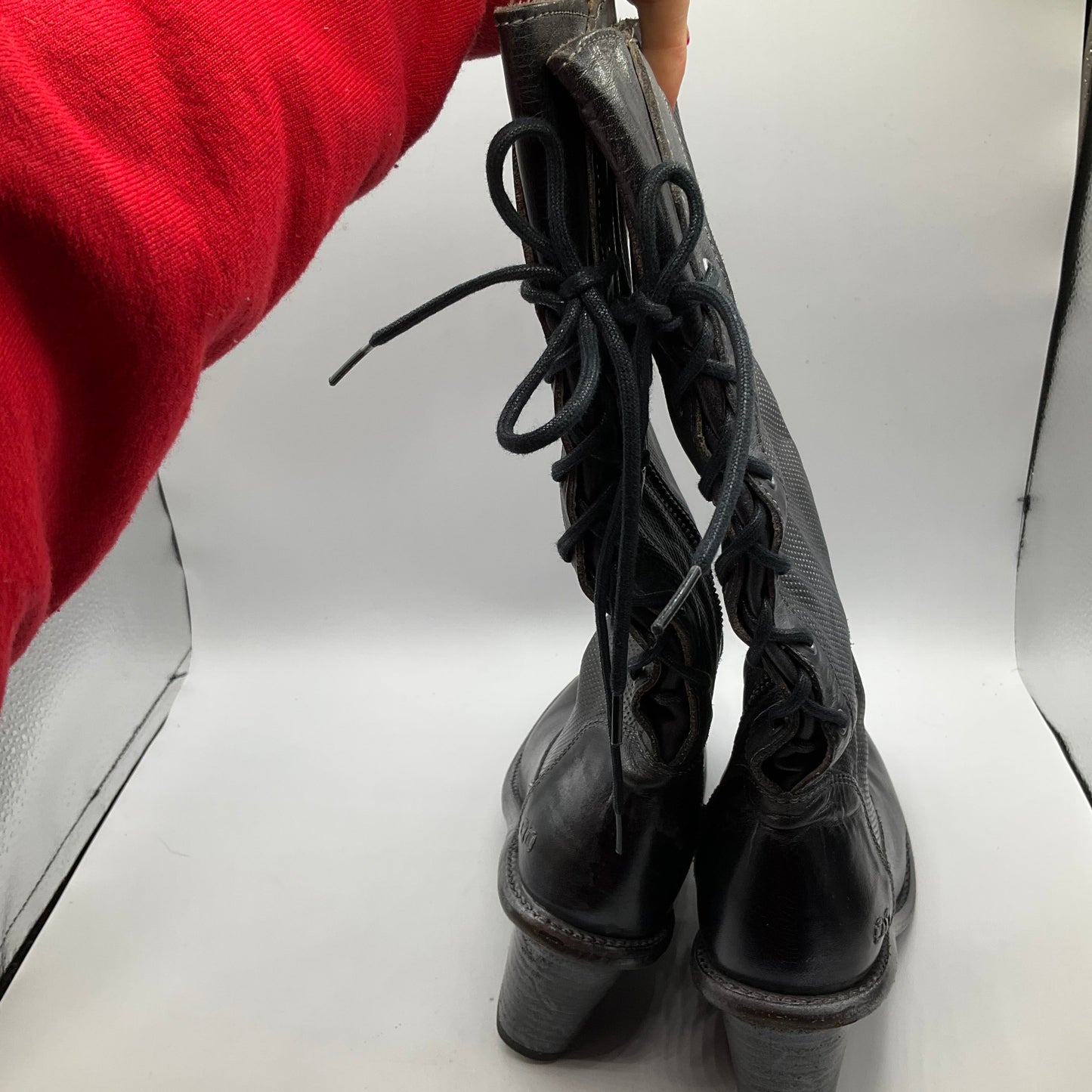 Boots Knee Heels By Bed Stu Size: 7
