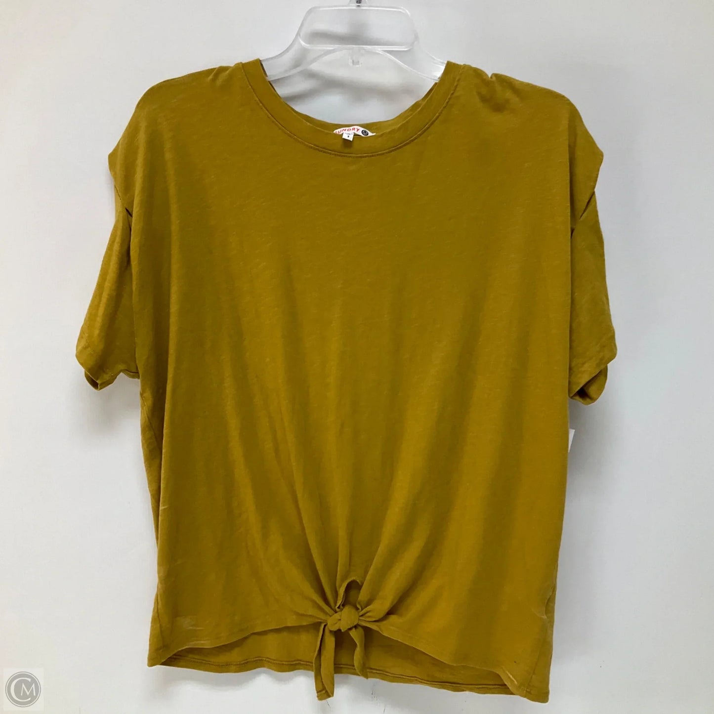 Top Short Sleeve By Sundry In Yellow, Size: L