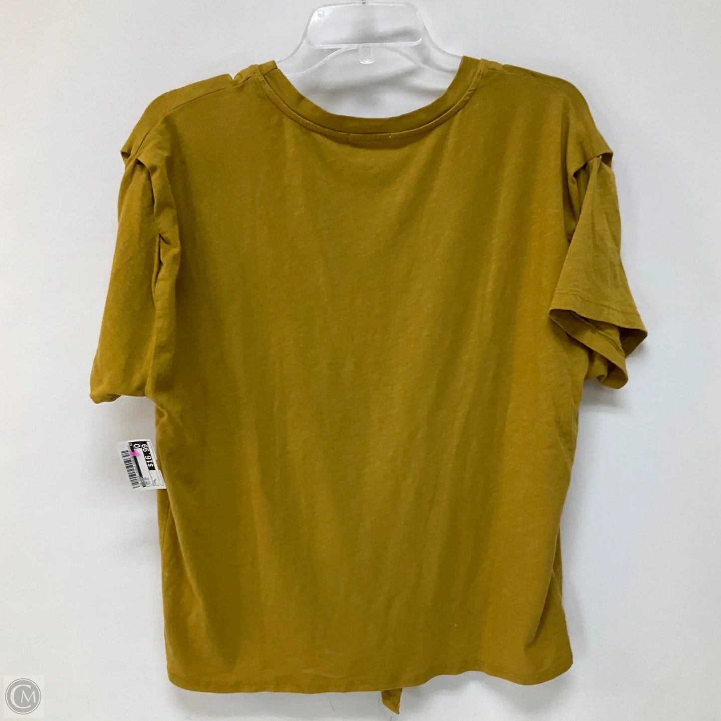 Top Short Sleeve By Sundry In Yellow, Size: L
