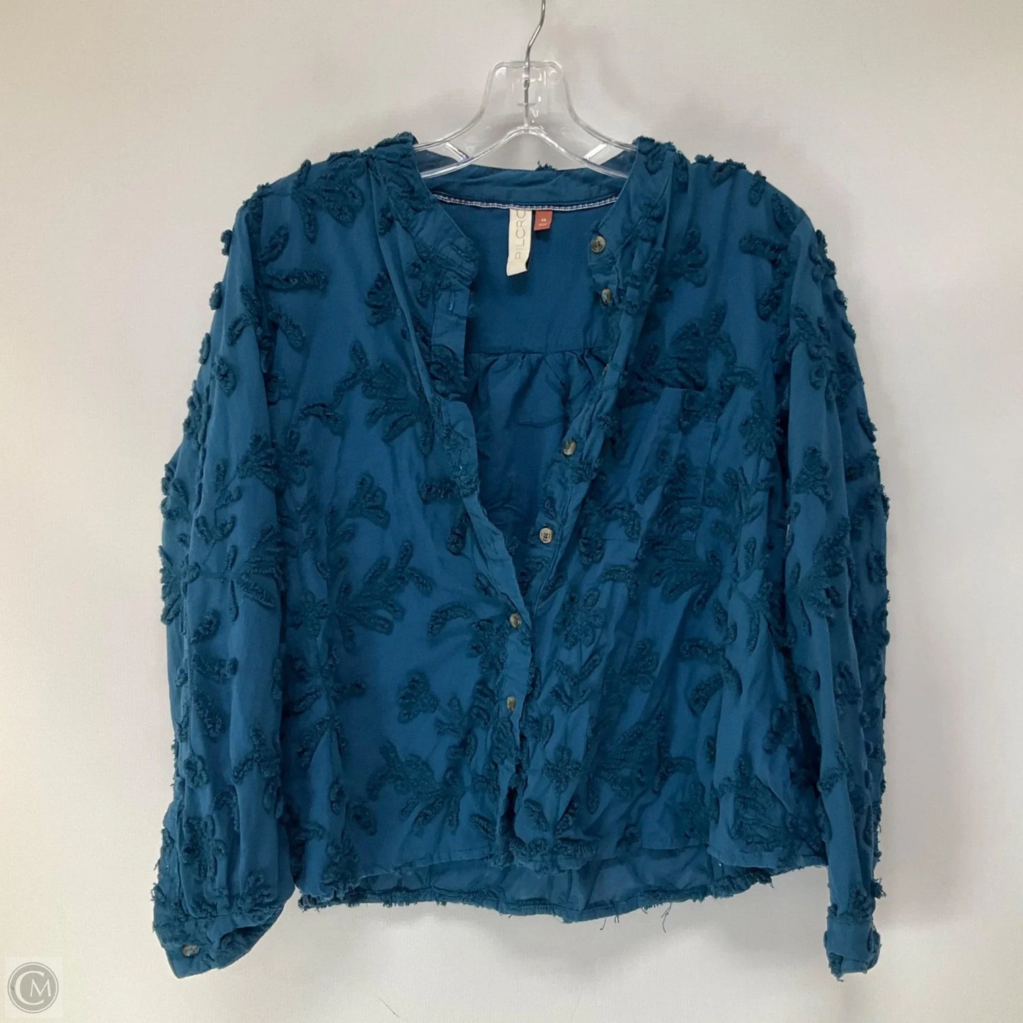 Top Long Sleeve By Pilcro In Blue, Size: Xs