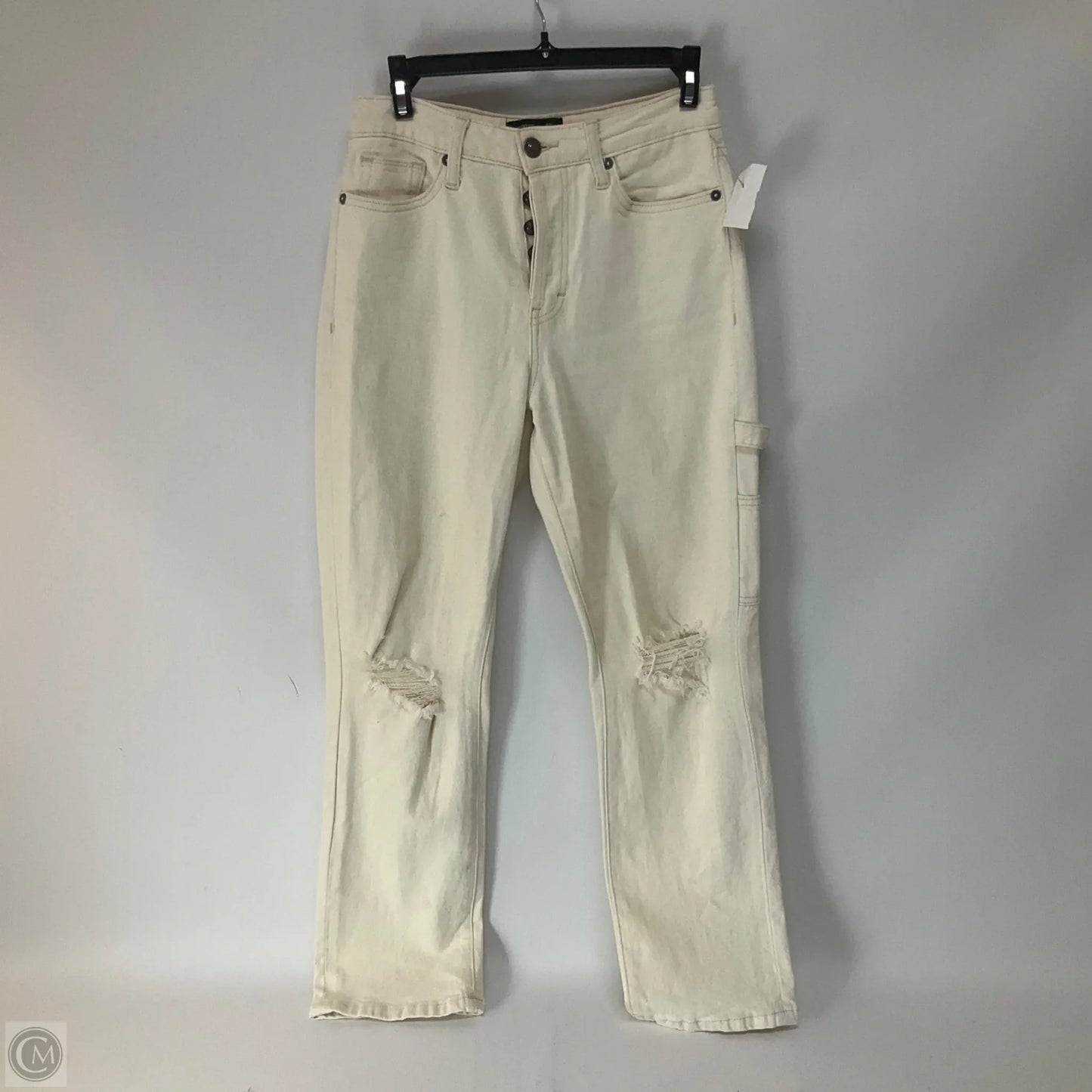 Jeans Boot Cut By Cmc In White Denim, Size: 0
