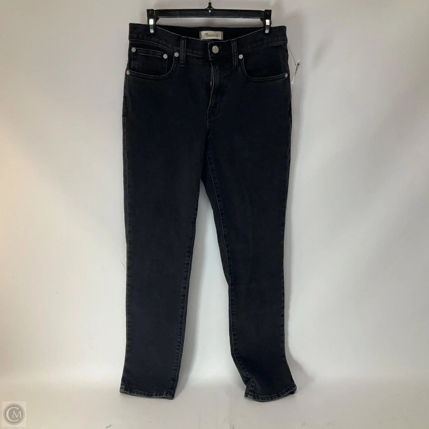 Jeans Straight By Madewell In Black Denim, Size: 0