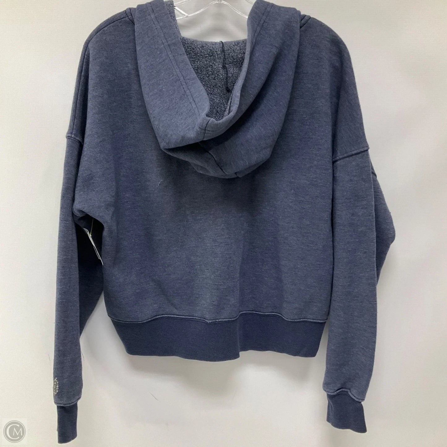 Sweatshirt Hoodie By Free People In Blue, Size: L