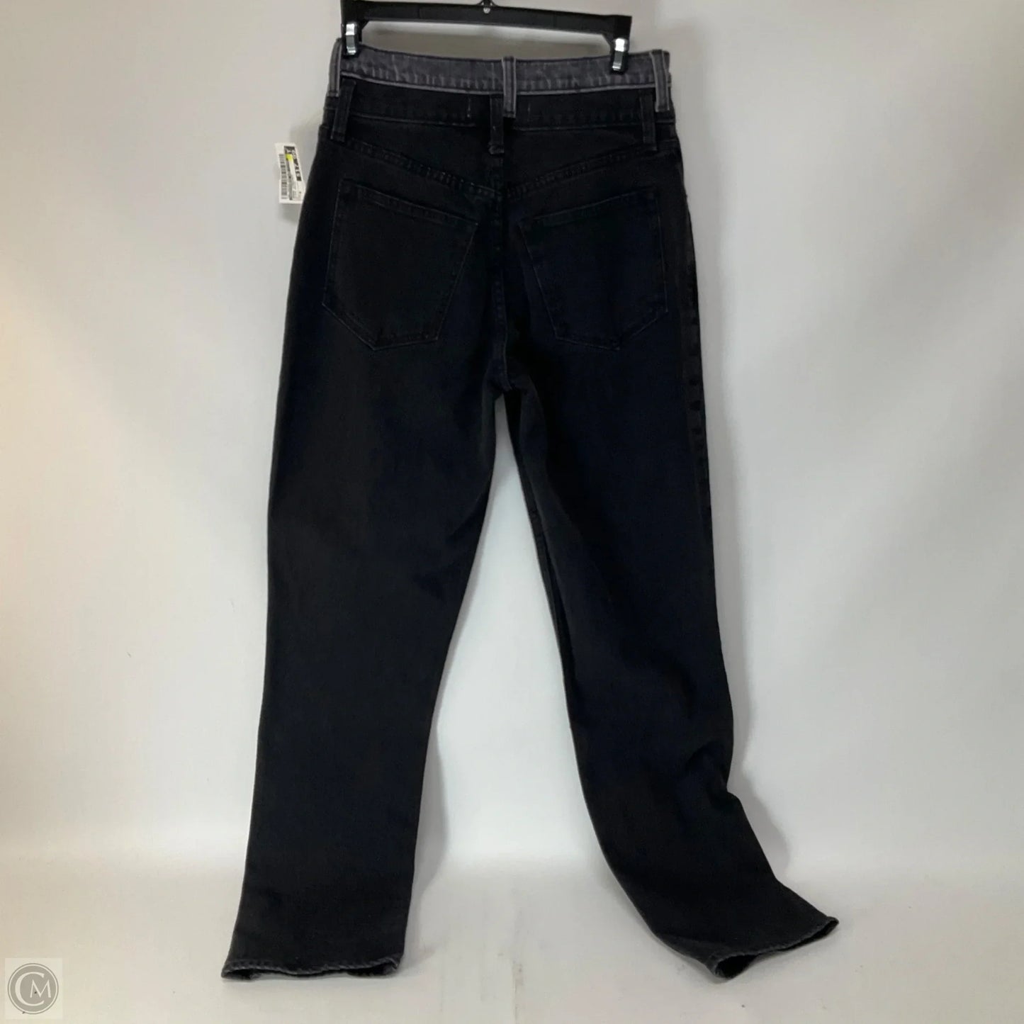 Jeans Straight By Abercrombie And Fitch In Black Denim, Size: 4