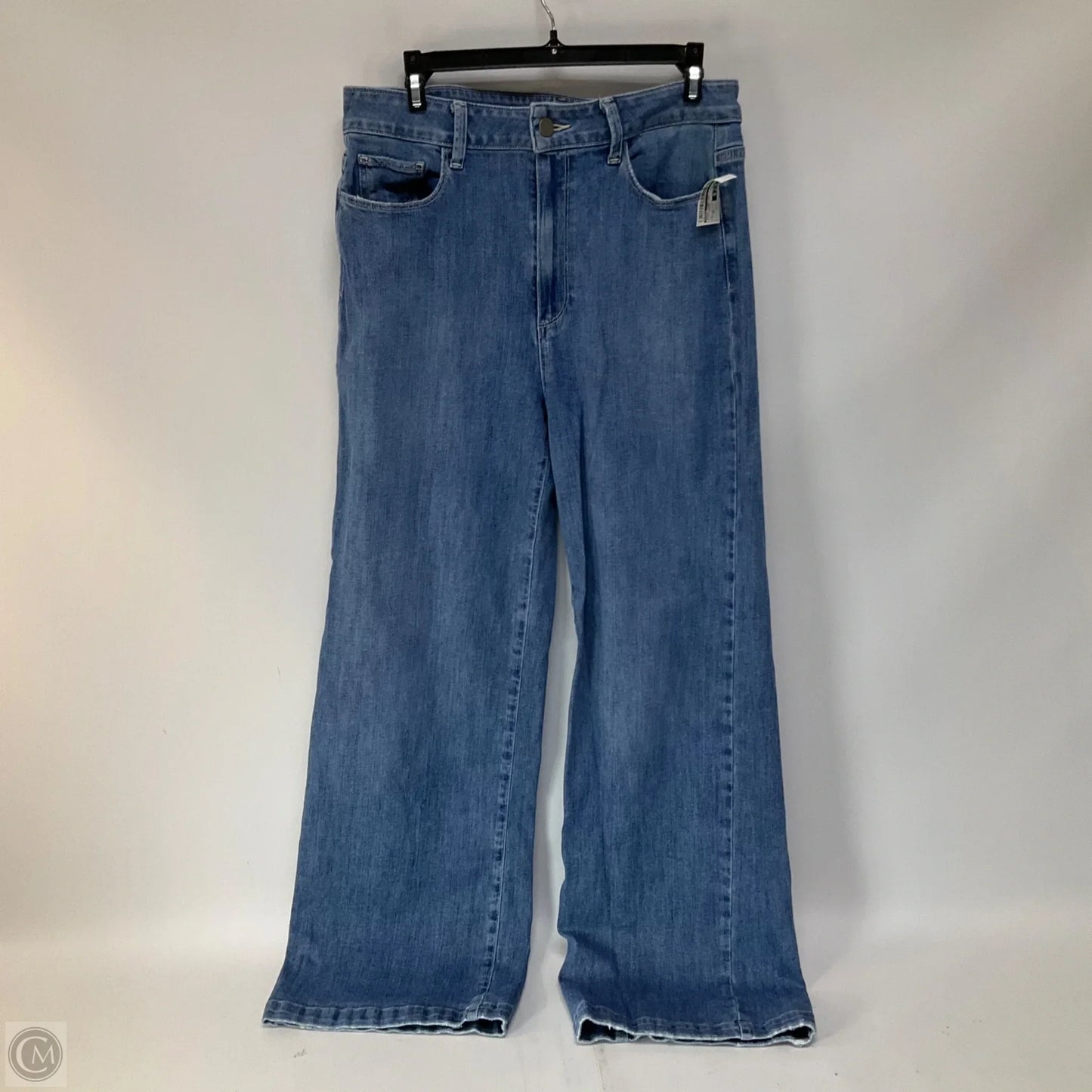 Jeans Wide Leg By Paige In Blue Denim, Size: 12
