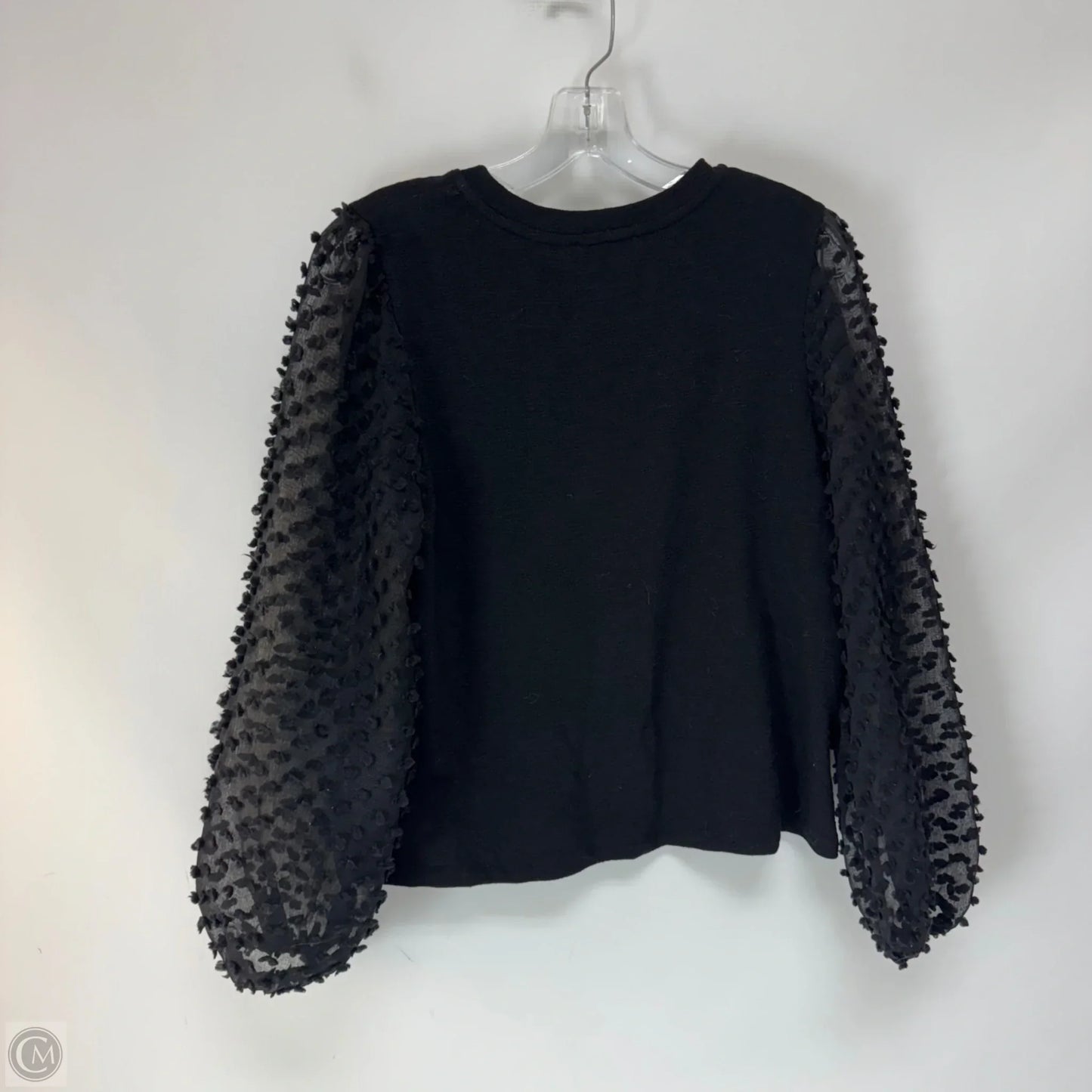 Top Long Sleeve By Maeve In Black, Size: S