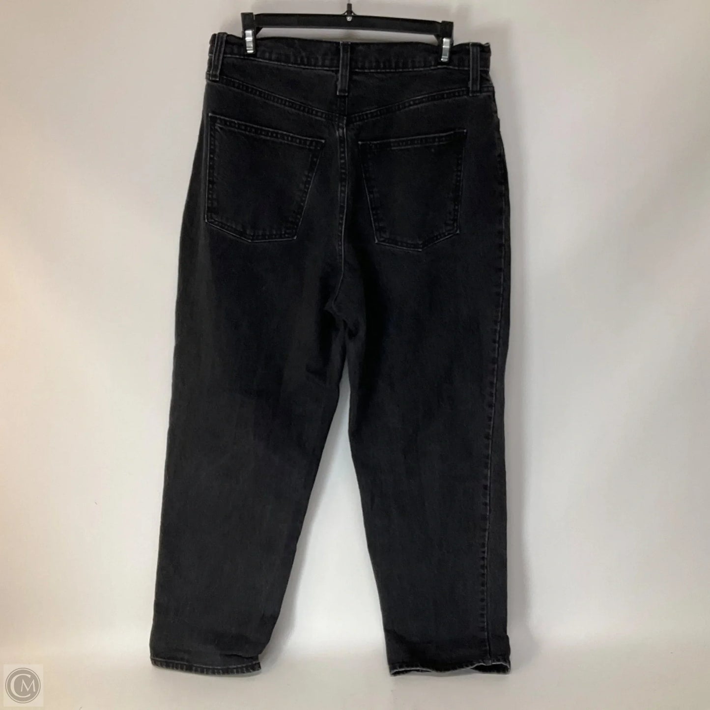 Jeans Straight By Universal Thread In Black Denim, Size: 10