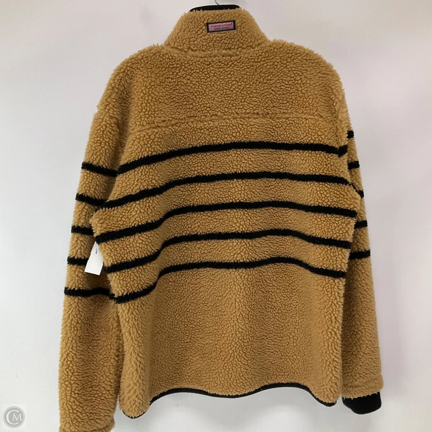 Jacket Faux Fur & Sherpa By Vineyard Vines In Brown, Size: L