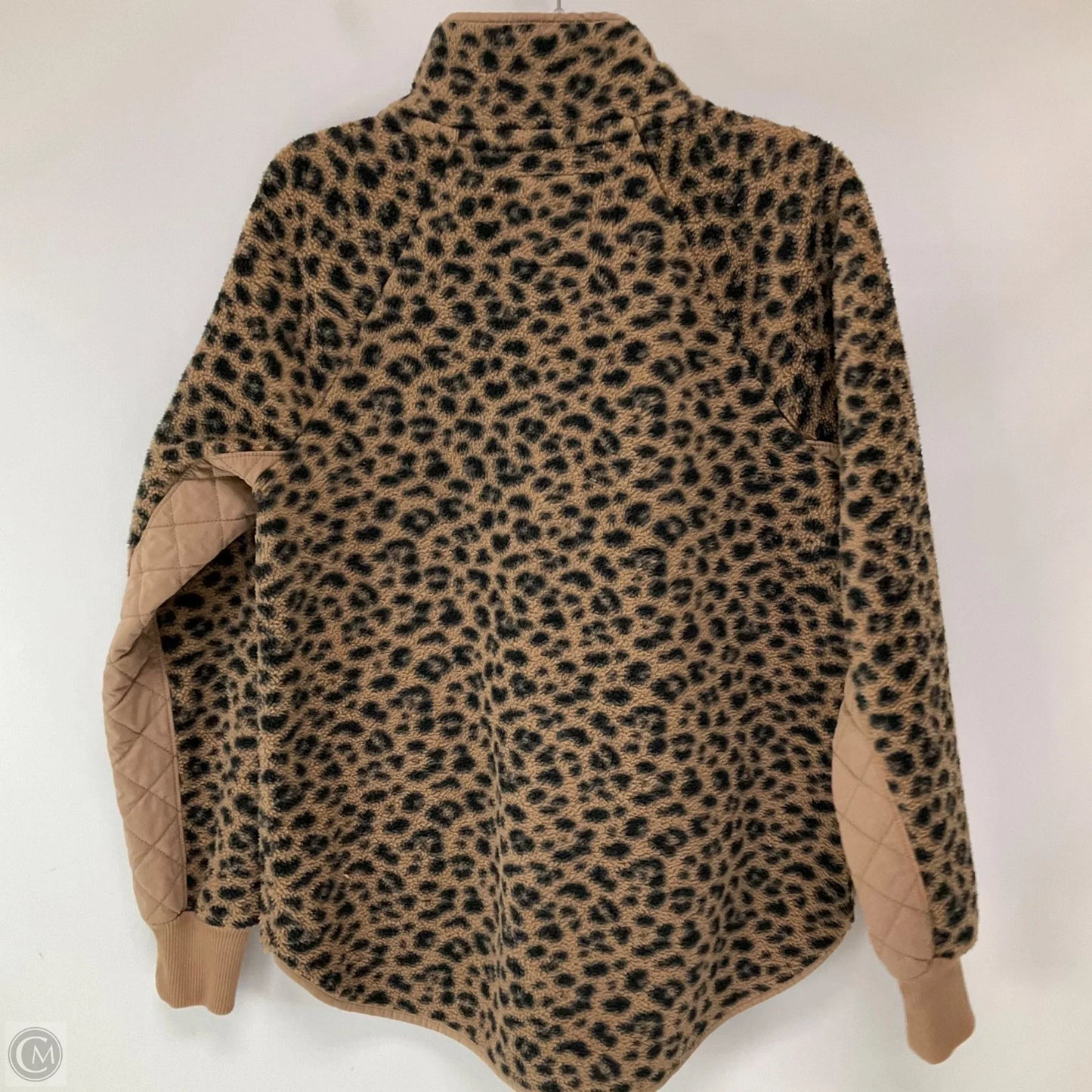 Jacket Faux Fur & Sherpa By Abercrombie And Fitch In Animal Print, Size: L
