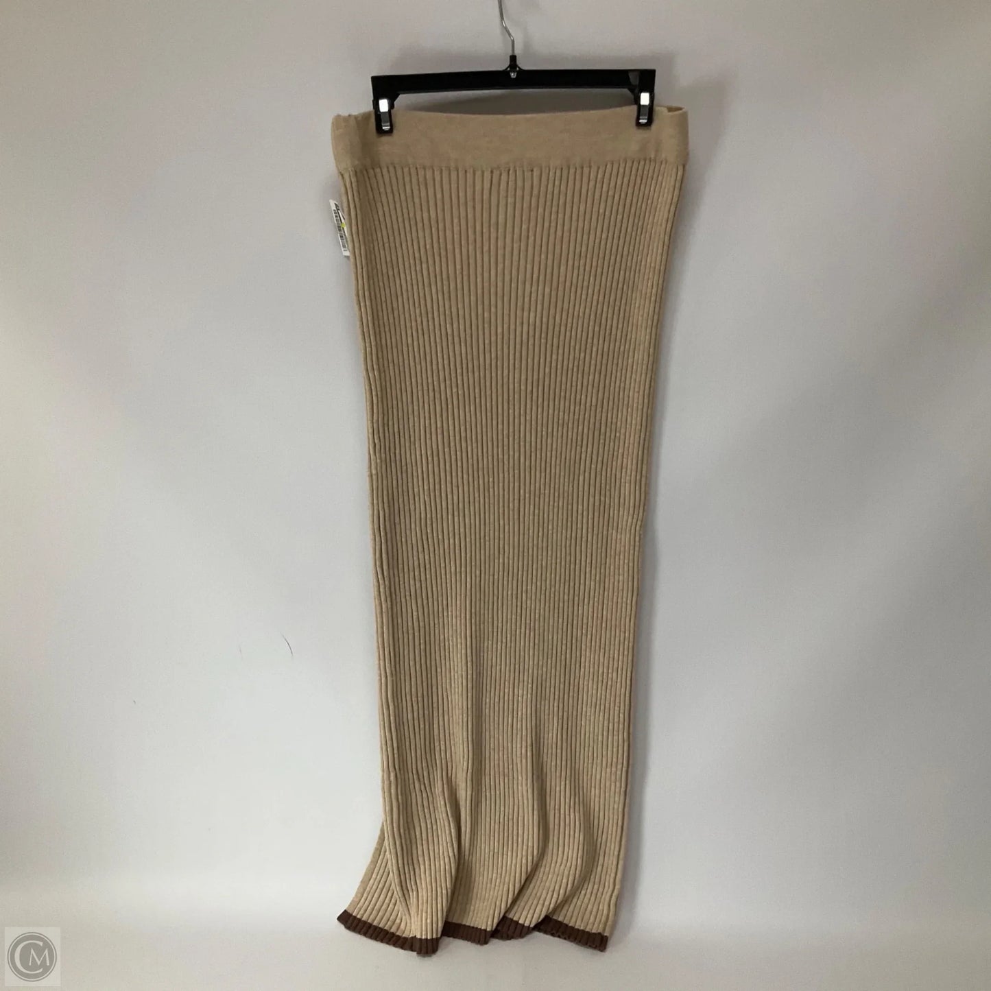 Skirt Midi By Anthropologie In Tan, Size: L