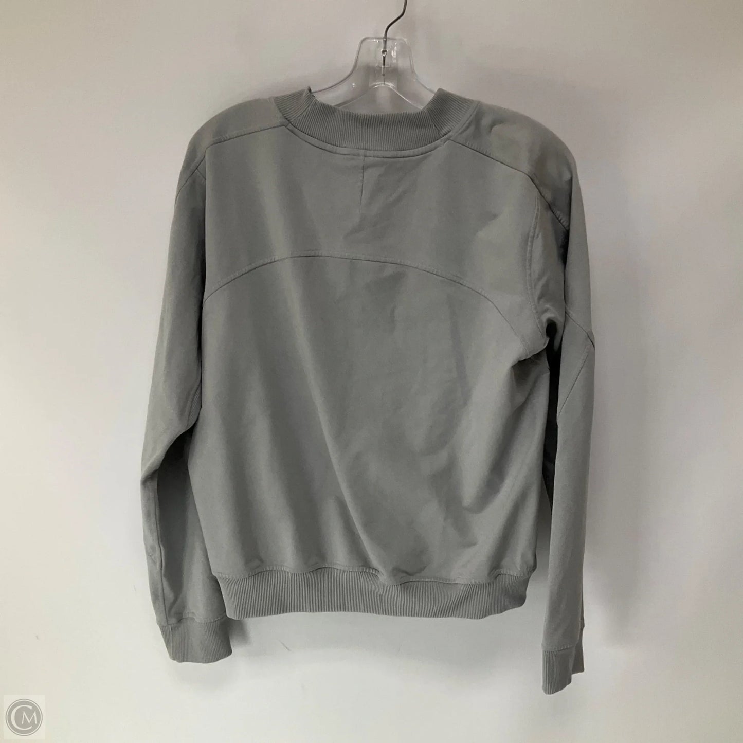 Athletic Sweatshirt Crewneck By Lululemon In Grey, Size: 8