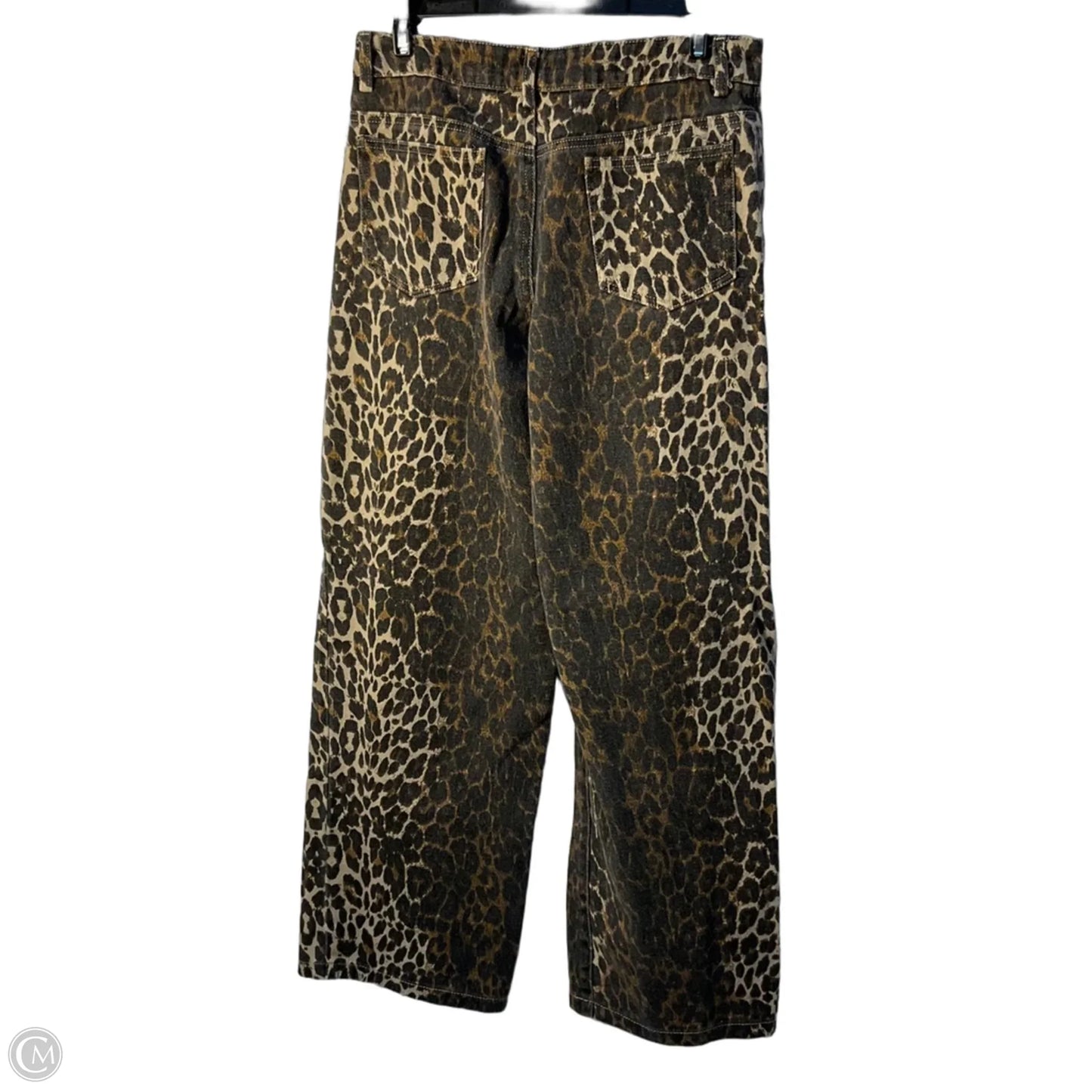 Jeans Wide Leg By Edikted In Animal Print, Size: M