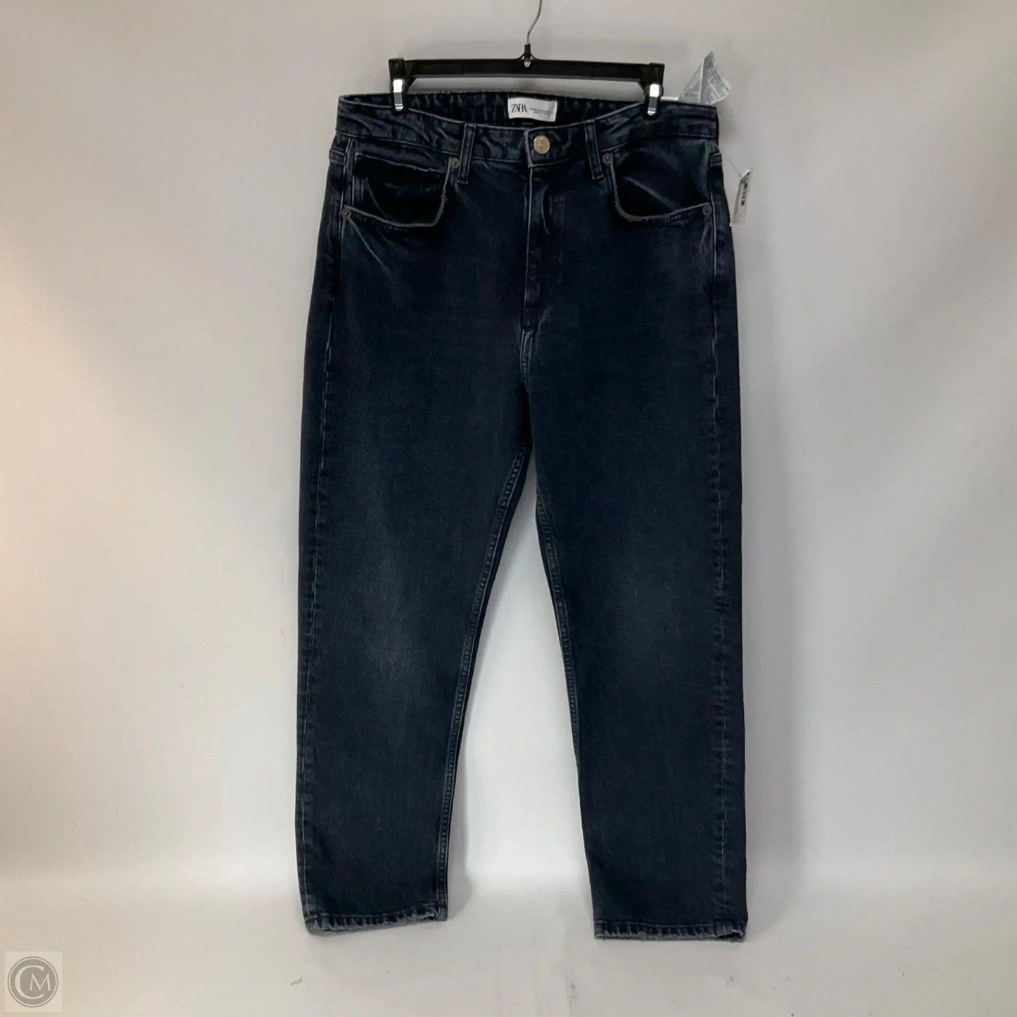 Jeans Skinny By Zara In Blue Denim, Size: 12