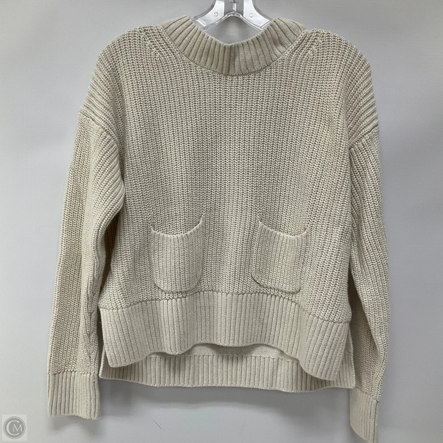 Sweater By Cmb In Cream, Size: M