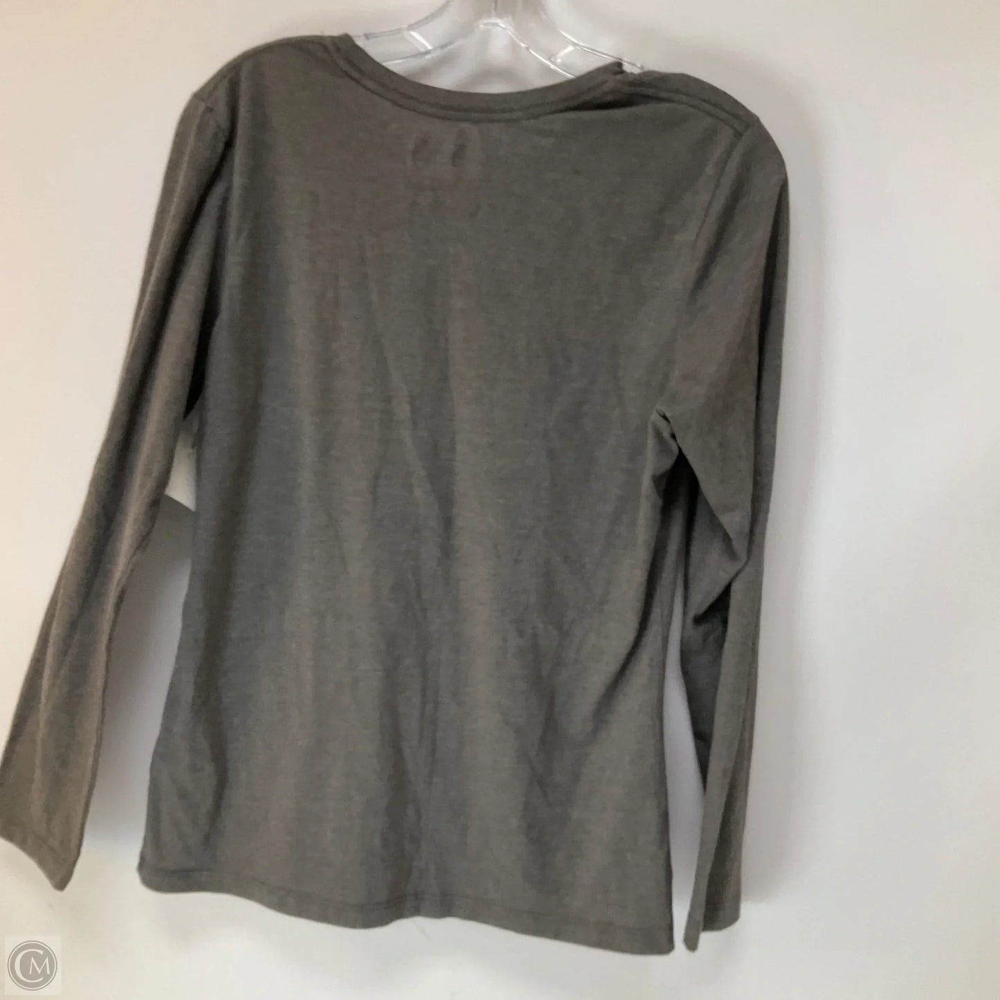 Athletic Top Long Sleeve Crewneck By Nfl In Grey, Size: L