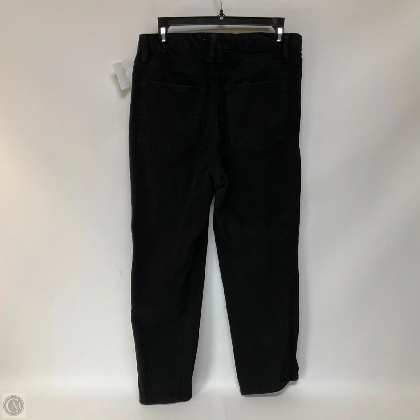 Jeans Skinny By Good American In Black Denim, Size: 12