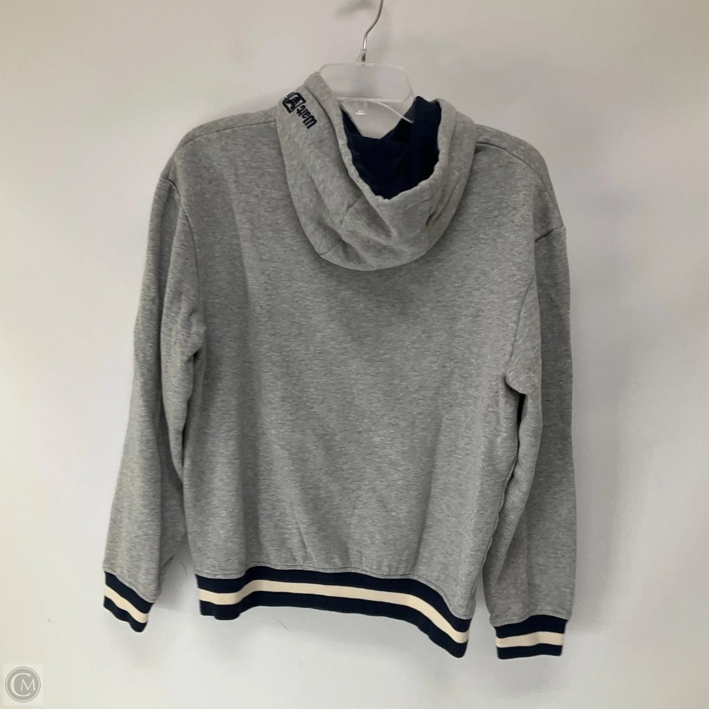 Sweatshirt Hoodie By Disney In Grey, Size: S