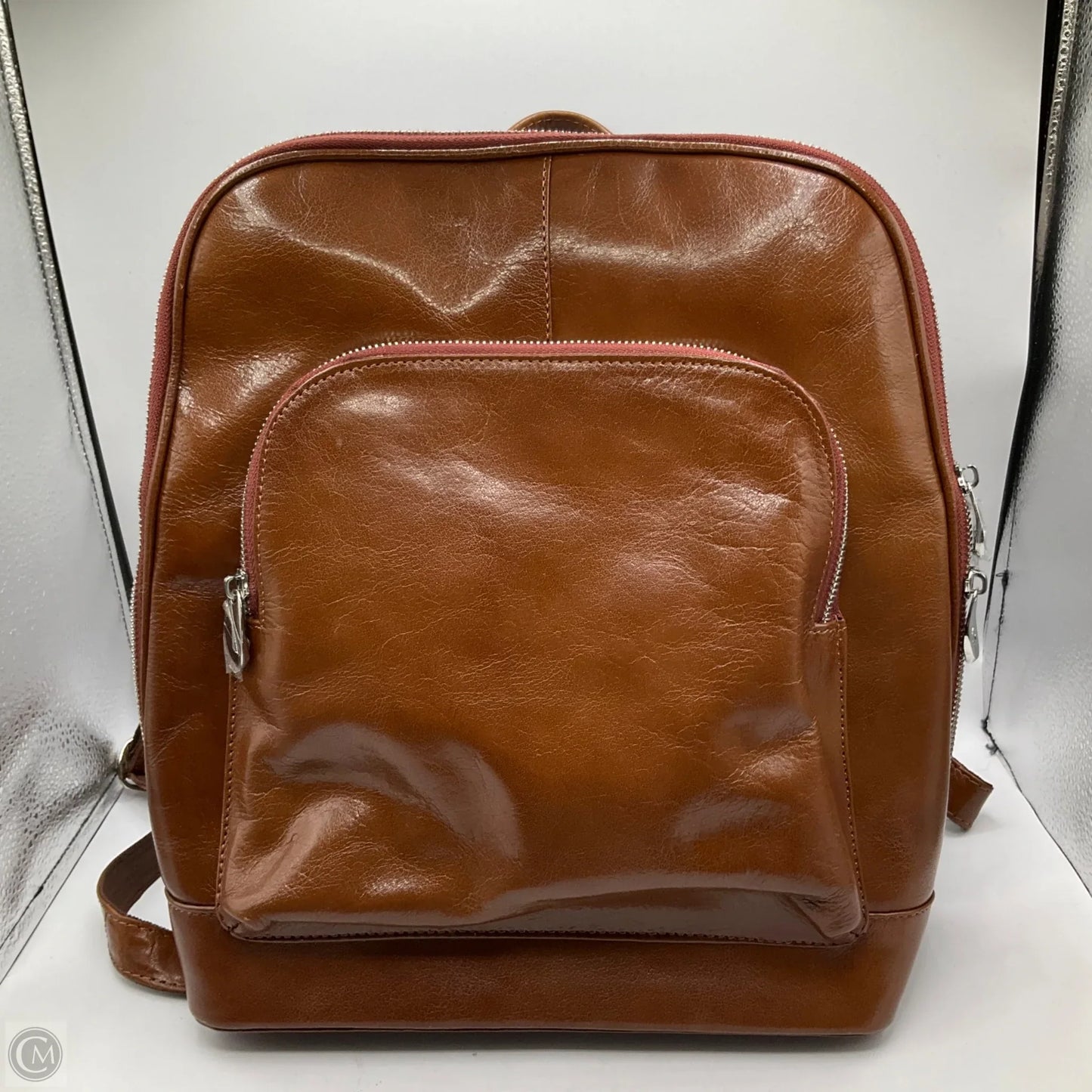 Backpack Leather By Clothes Mentor, Size: Medium