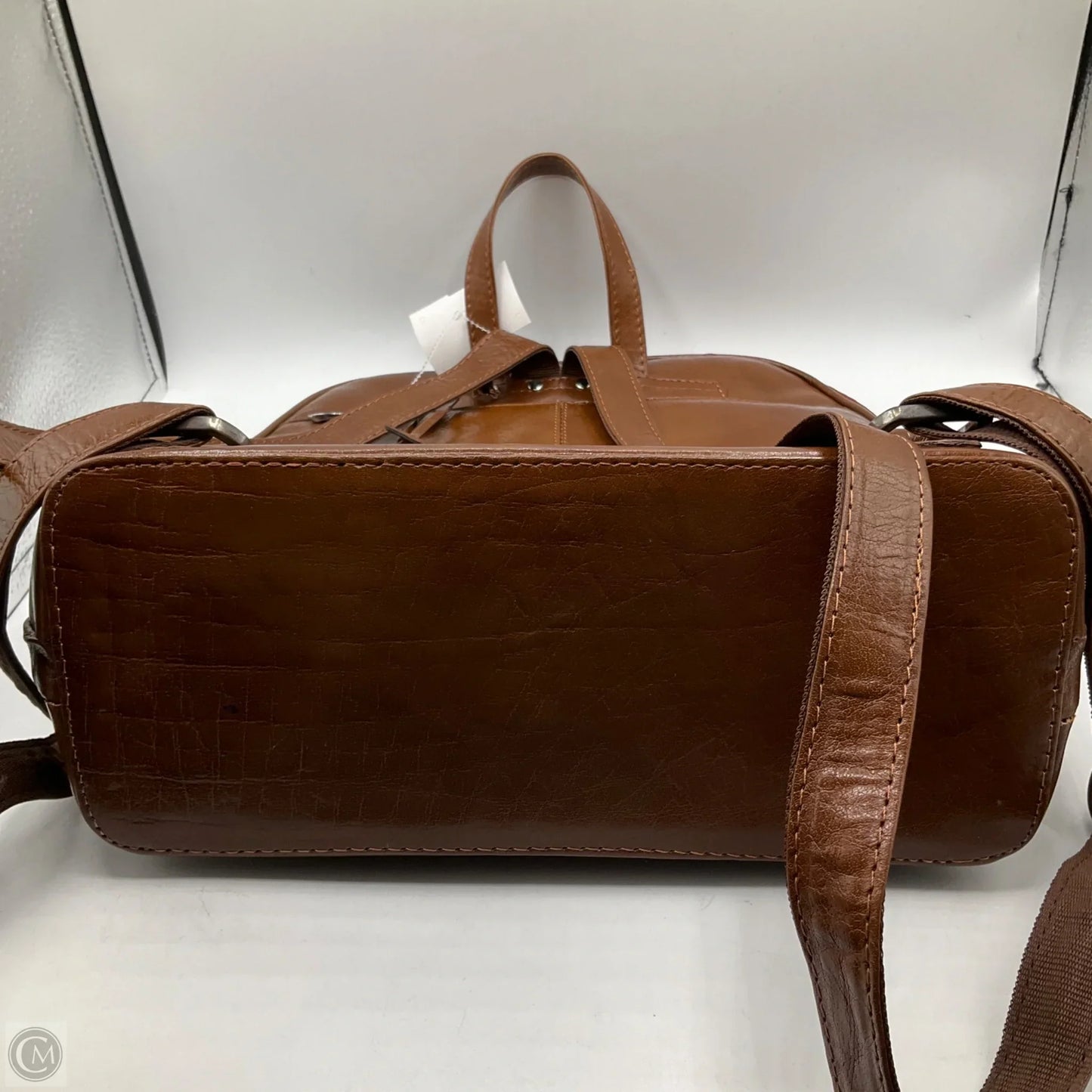 Backpack Leather By Clothes Mentor, Size: Medium