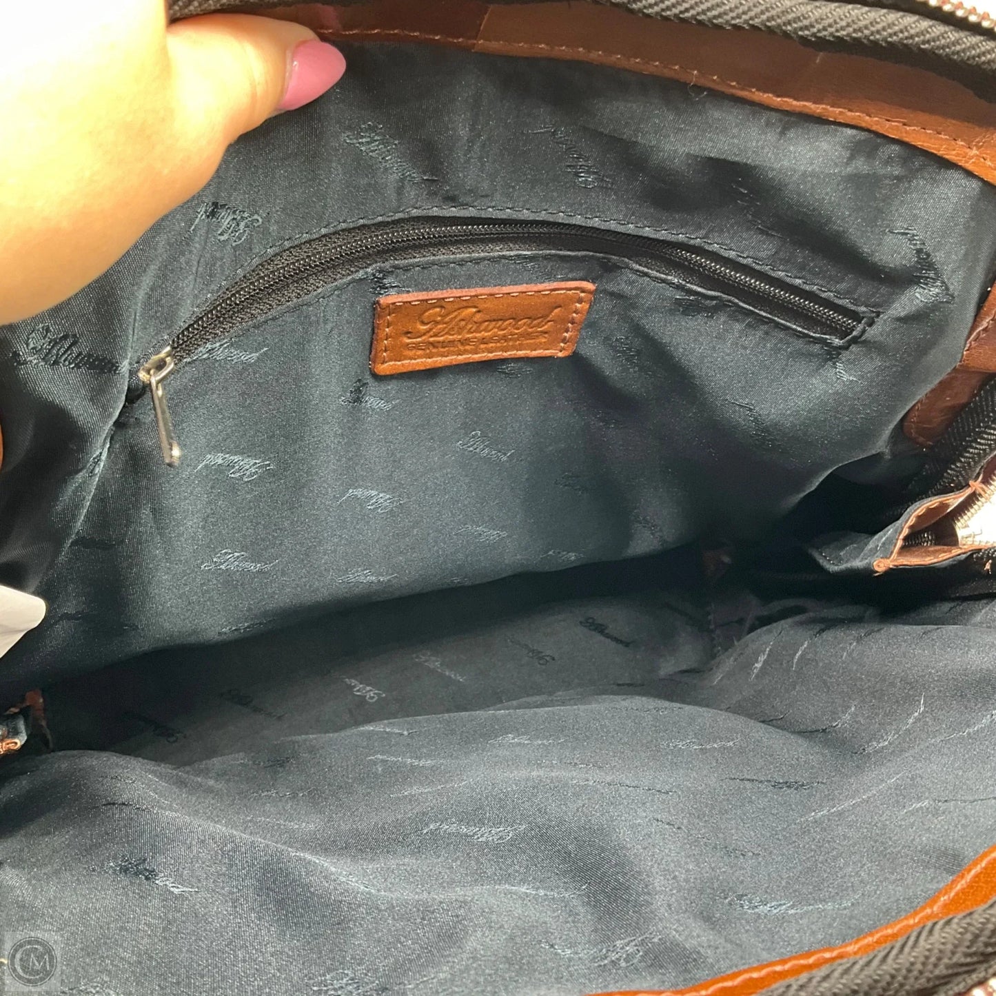 Backpack Leather By Clothes Mentor, Size: Medium