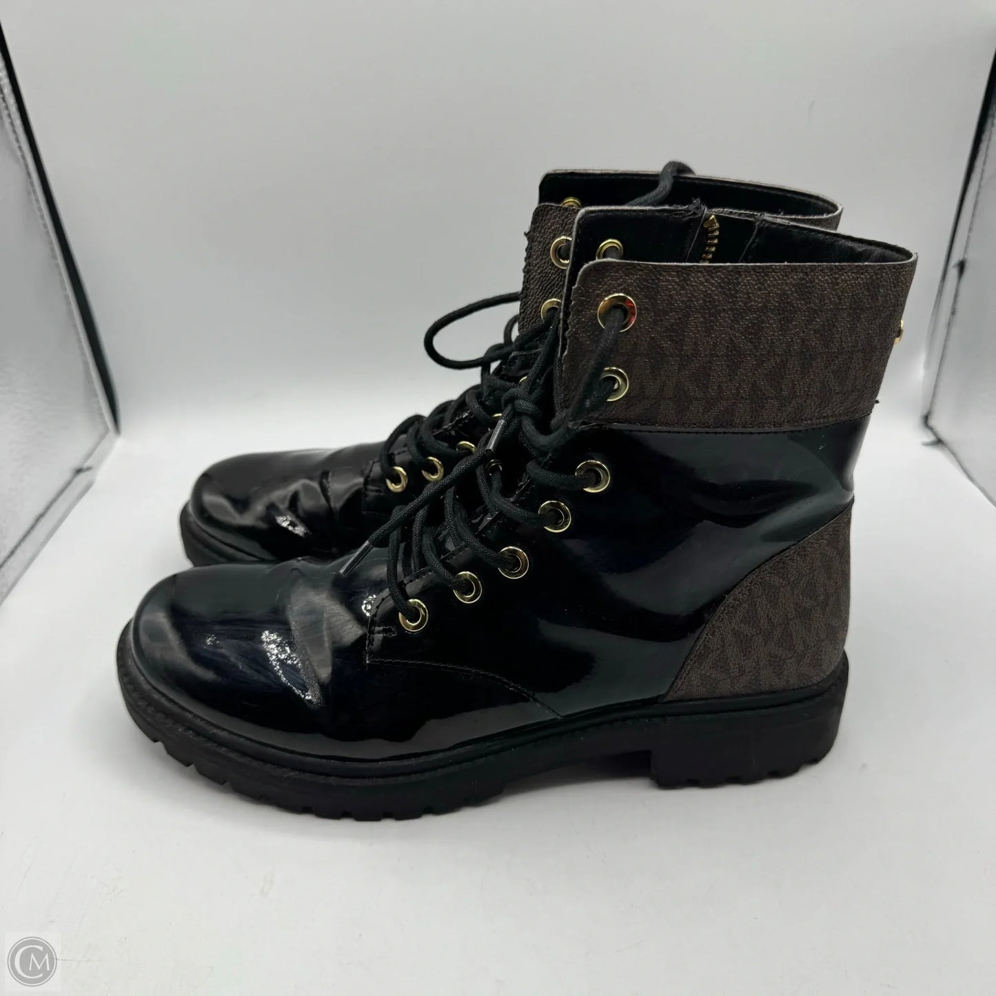 Boots Combat By Michael By Michael Kors In Black & Brown, Size: 8.5