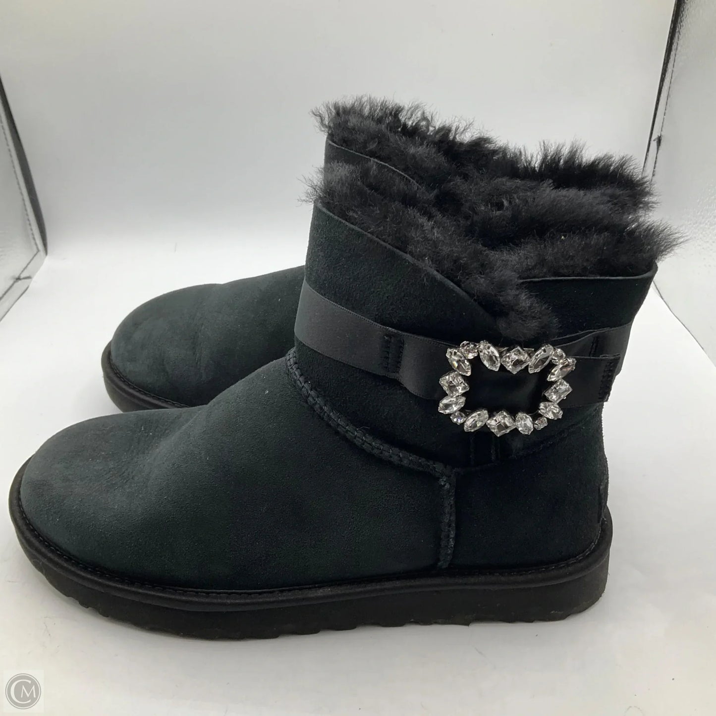 Boots Designer By Ugg In Black, Size: 8