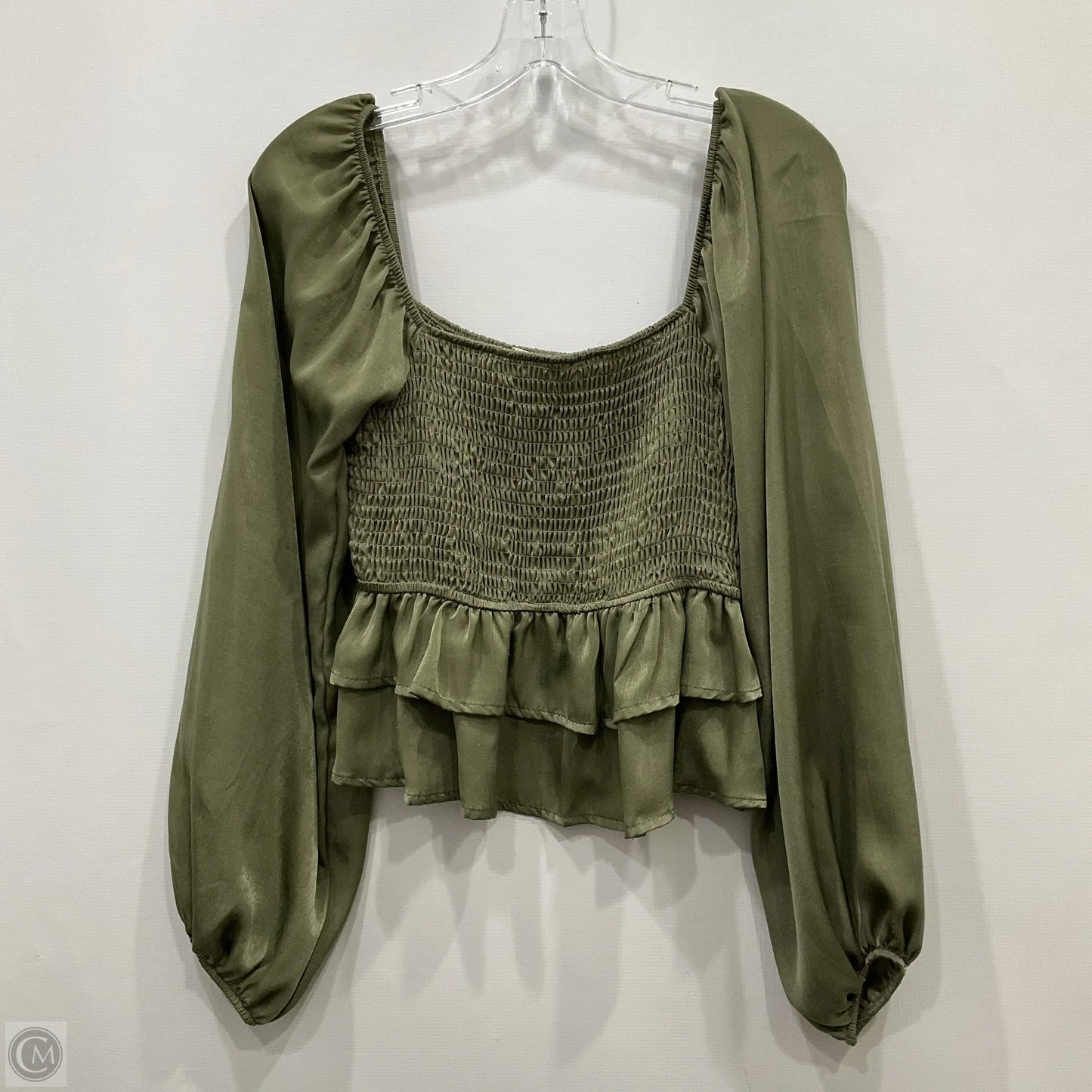Top Long Sleeve By Altard State In Green, Size: M