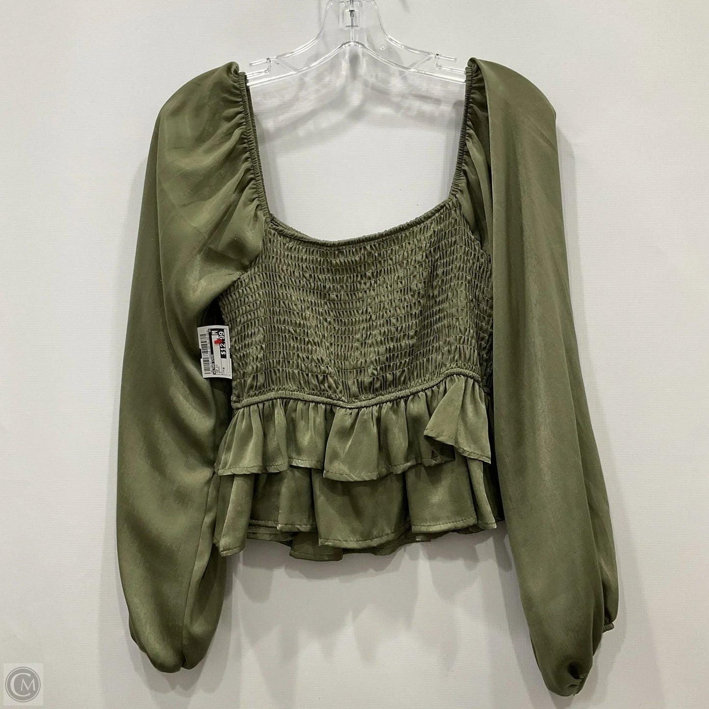 Top Long Sleeve By Altard State In Green, Size: M