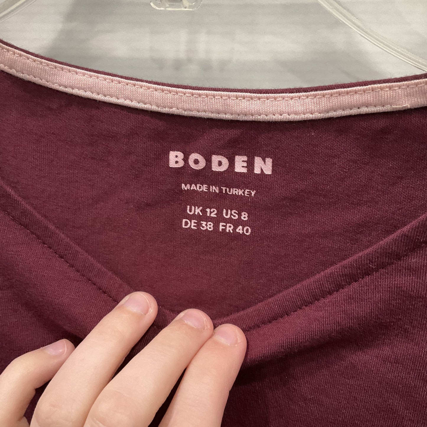 Top Long Sleeve Basic By Boden Size: M