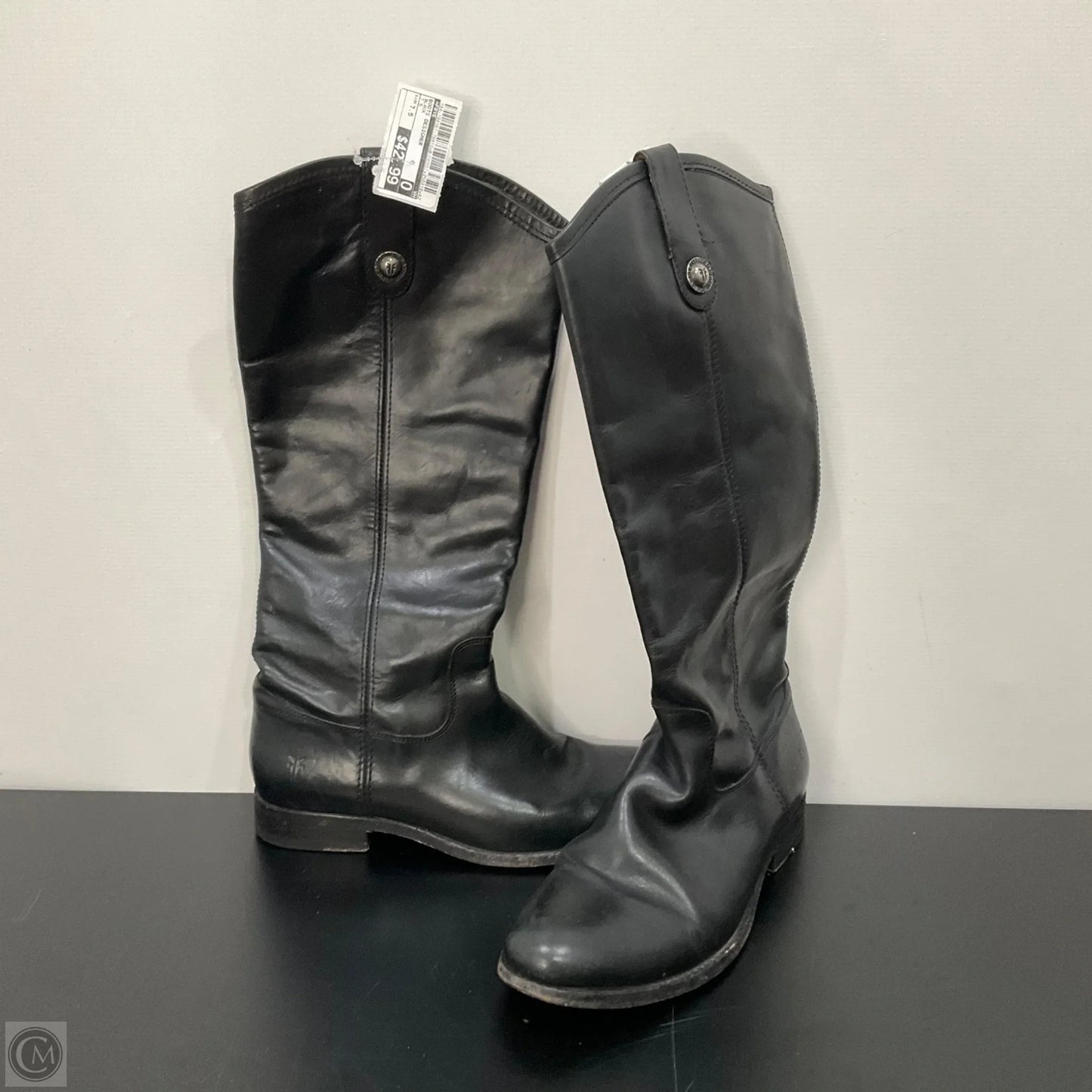 Boots Designer By Frye In Black, Size: 7.5