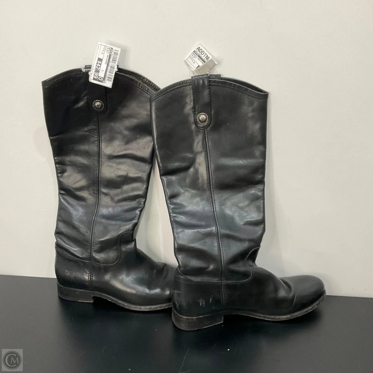 Boots Designer By Frye In Black, Size: 7.5